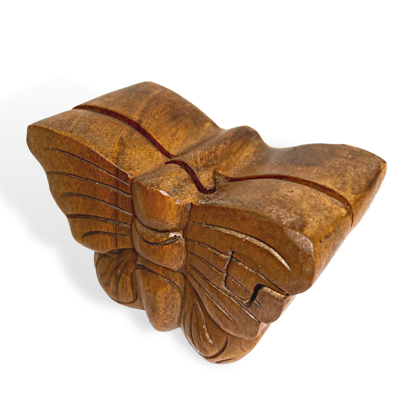 Butterfly Secret Puzzle Box Trinket Box Stash Box Jewelry Gift Box Hand Carved Wood Stocking stuffer