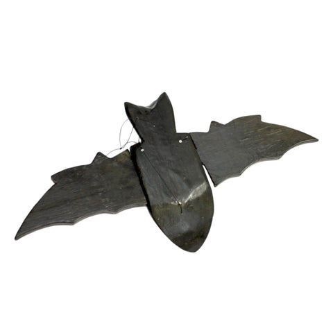 flying Black Bat Mobile Balinese Spirit Chaser hand carved wood Bali Art