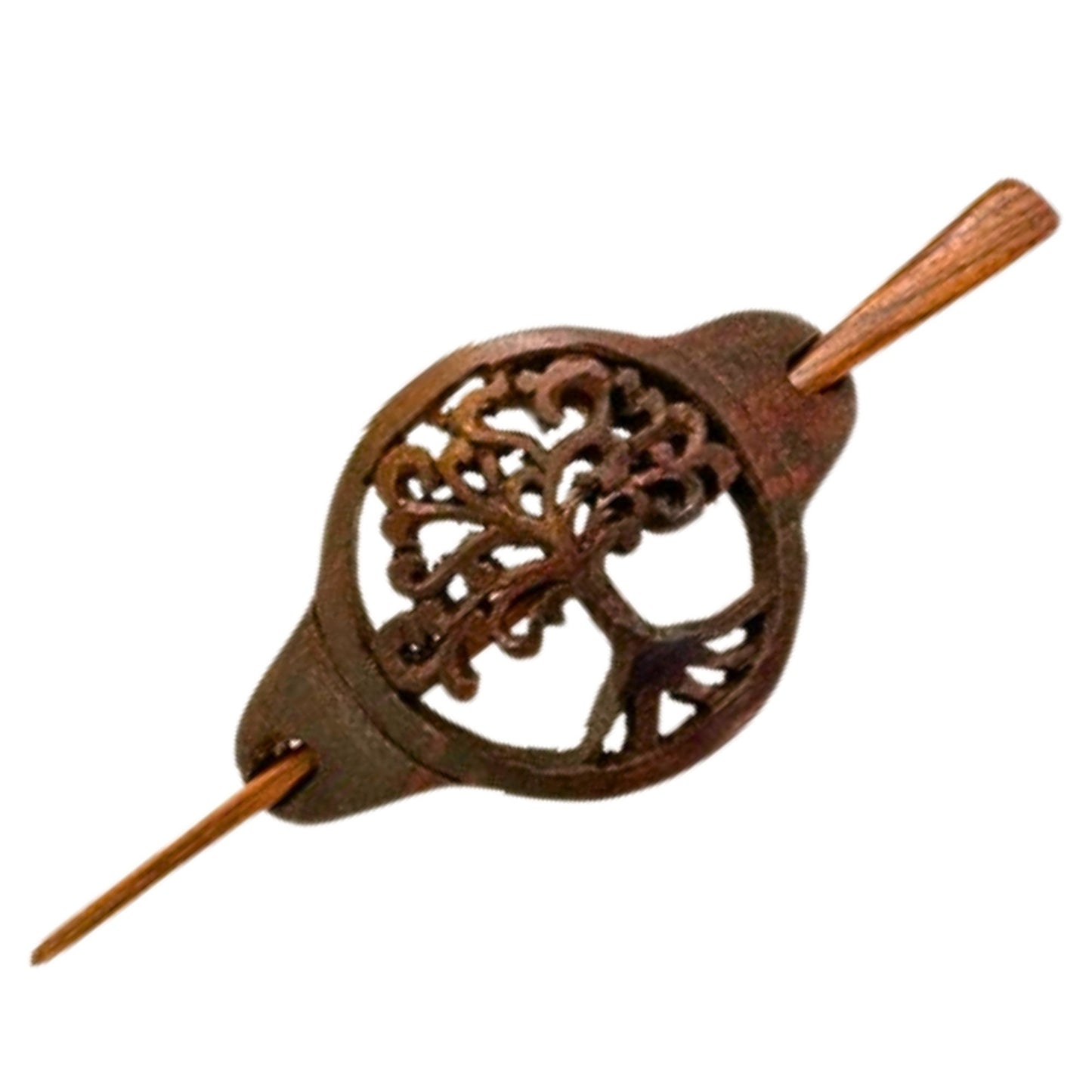 Wooden Hair Pick Stick Barrette Retro Hair-clip Bali Hand Carved Wood Jewelry