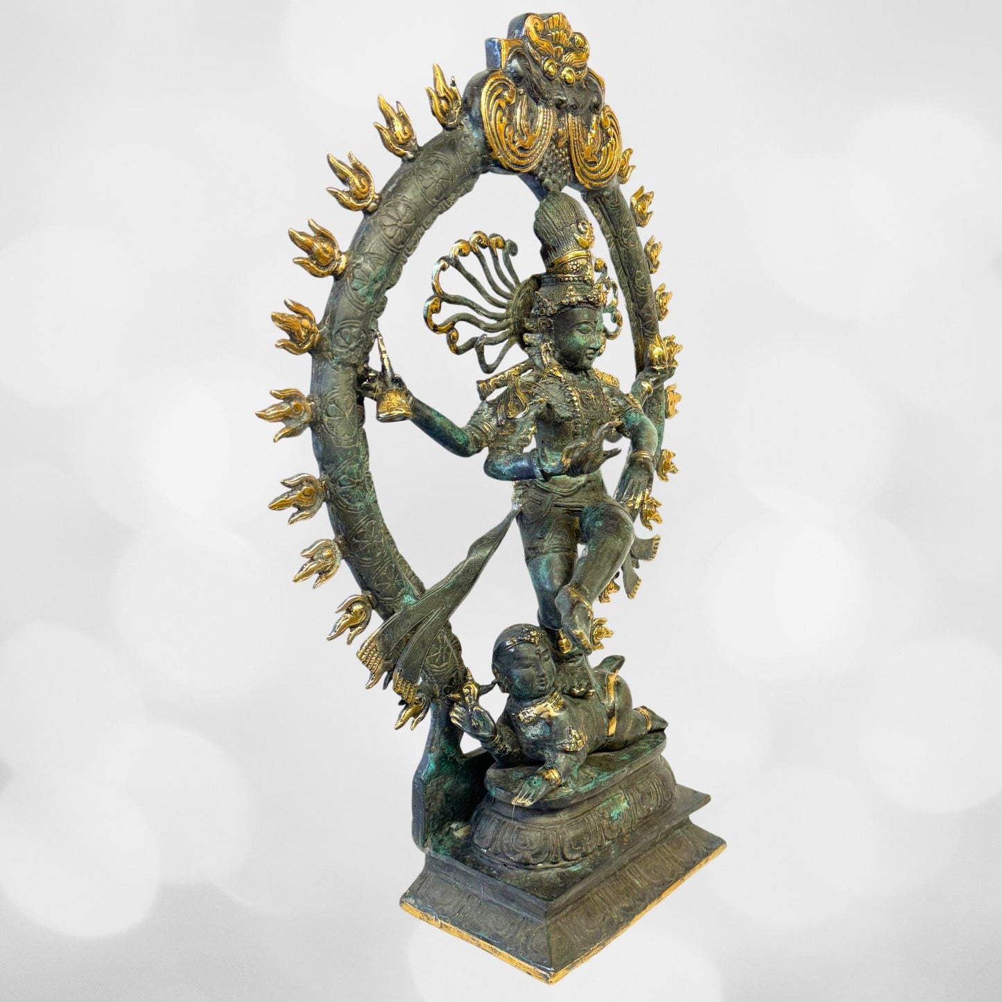 Shiva Nataraja Bronze Sculpture: Balinese Hindu Art Statue, Lost Wax Cast