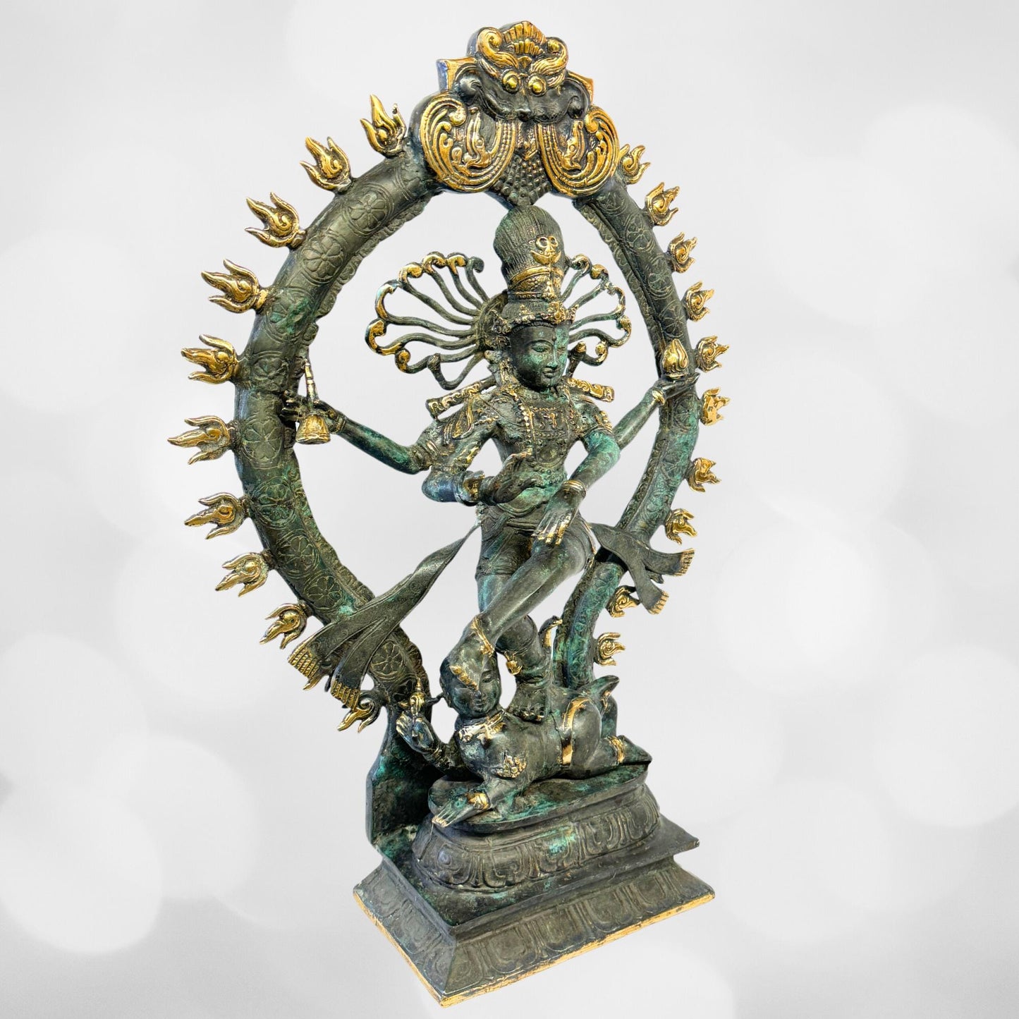 Shiva Nataraja Bronze Sculpture: Balinese Hindu Art Statue, Lost Wax Cast