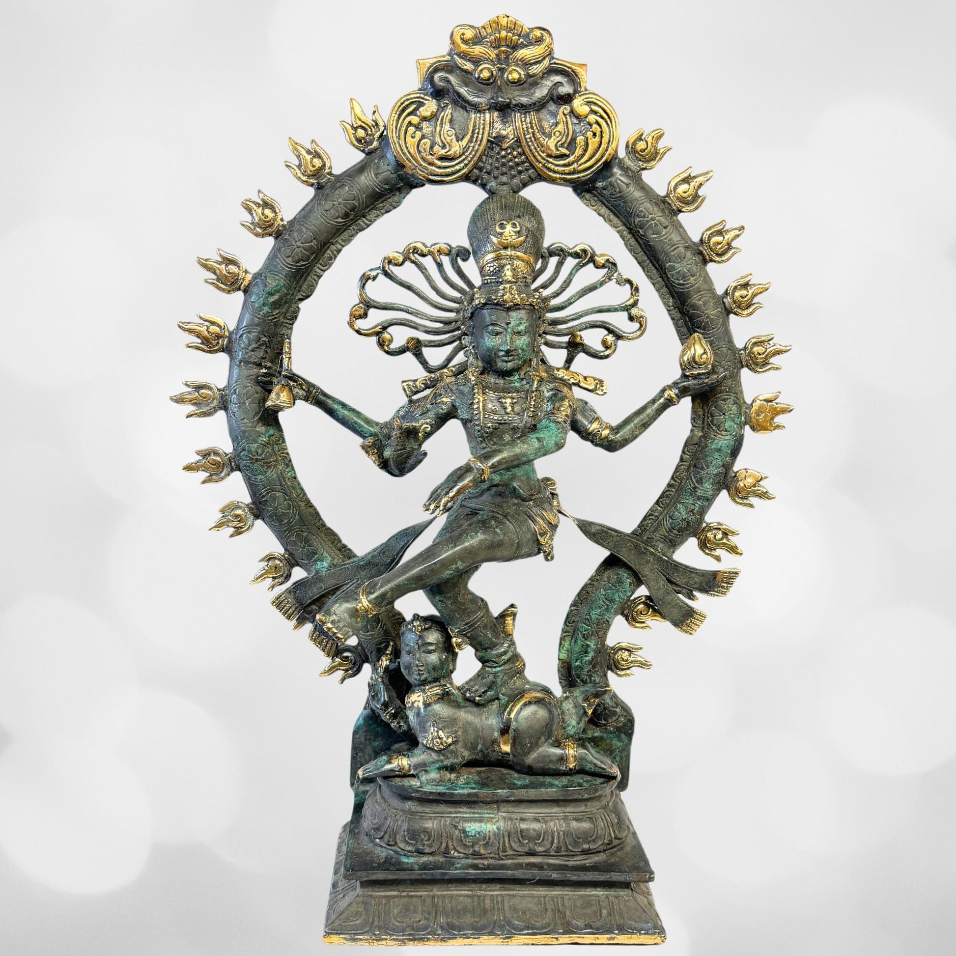 Shiva Nataraja Bronze sculpture Lord of the Dance Bali Hindu Statue art Lost Wax Cast Solid Bronze Handmade Balinese Art - Acadia World Traders