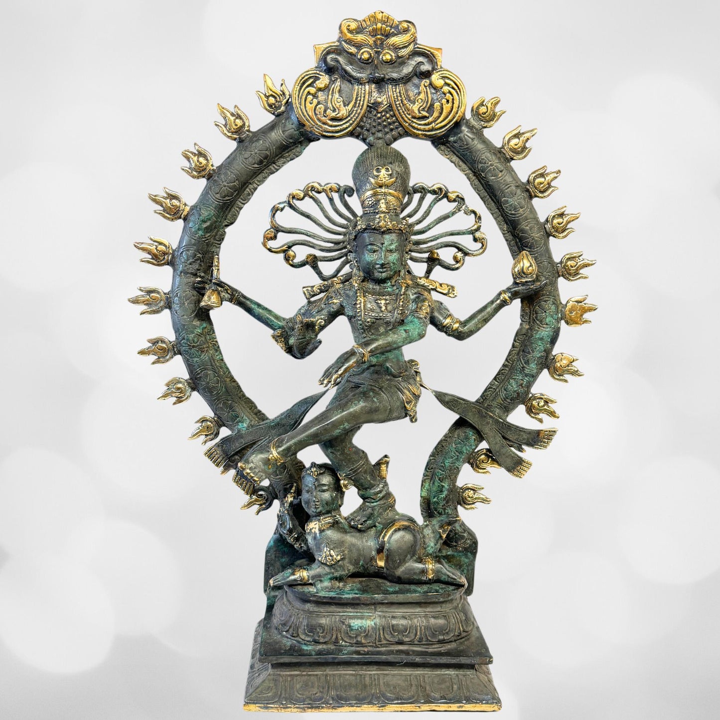 Shiva Nataraja Bronze Sculpture: Balinese Hindu Art Statue, Lost Wax Cast