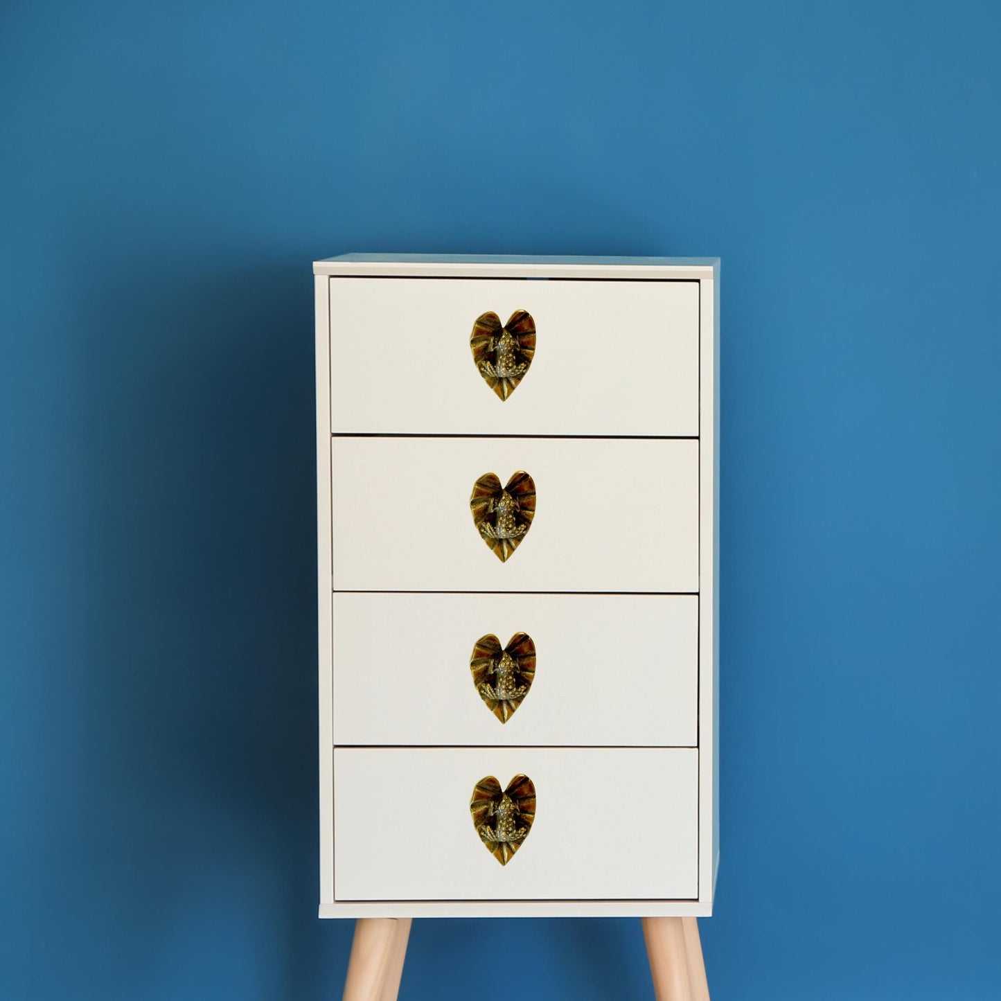 Brass Tree Frog Knob: Handmade Whimsical Home Decor drawer pull