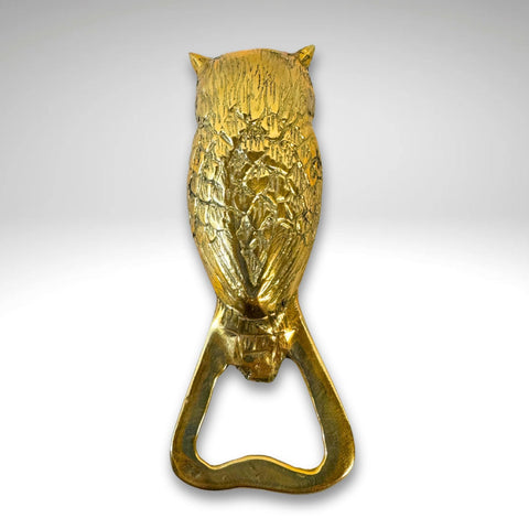 Owl Bottle Opener Nature Themed Barware Cabin Lodge decor Solid Bronze Metal lost wax cast