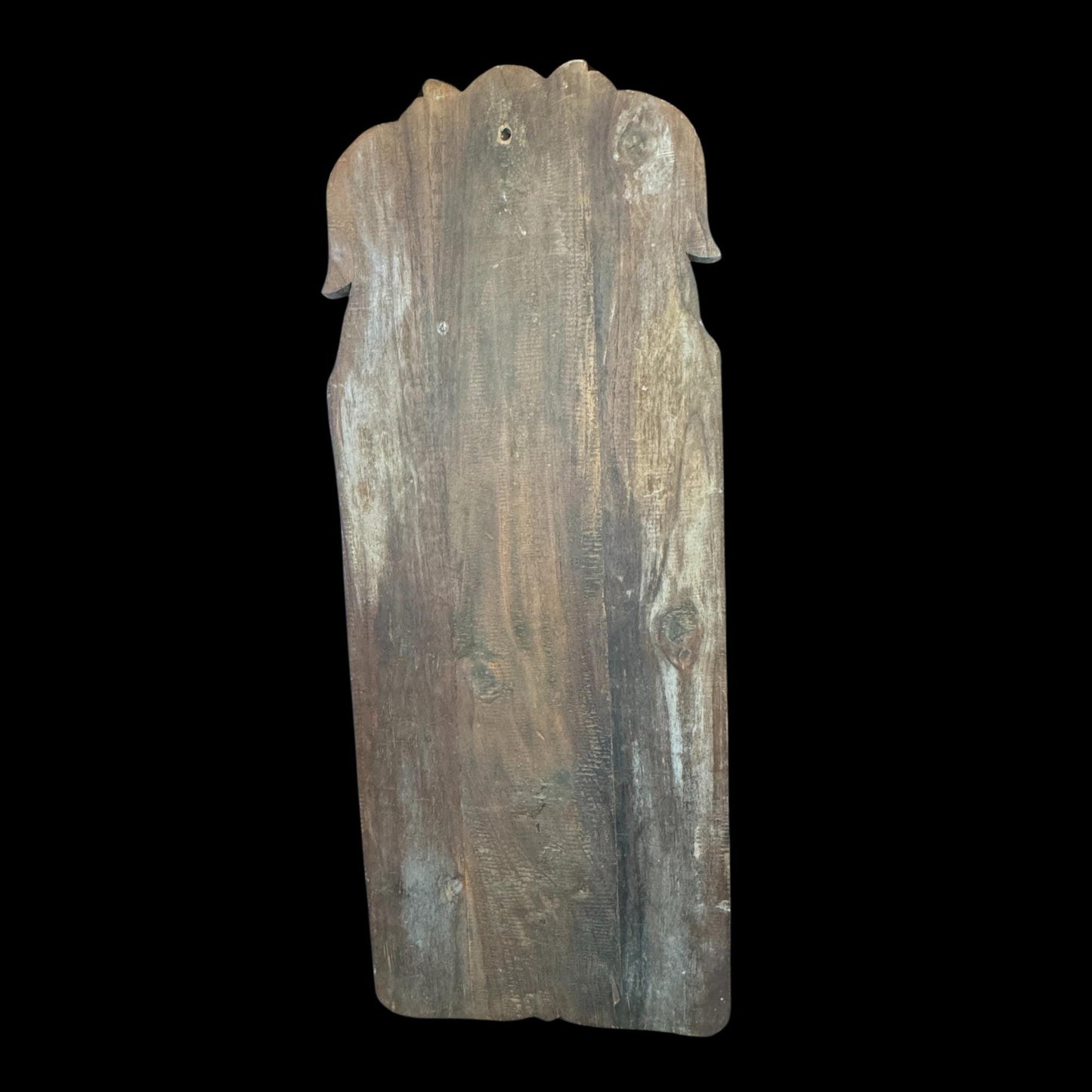 Vintage Javanese Teak Wood Blawong: Dragon Naga Kris Holder Wall Art