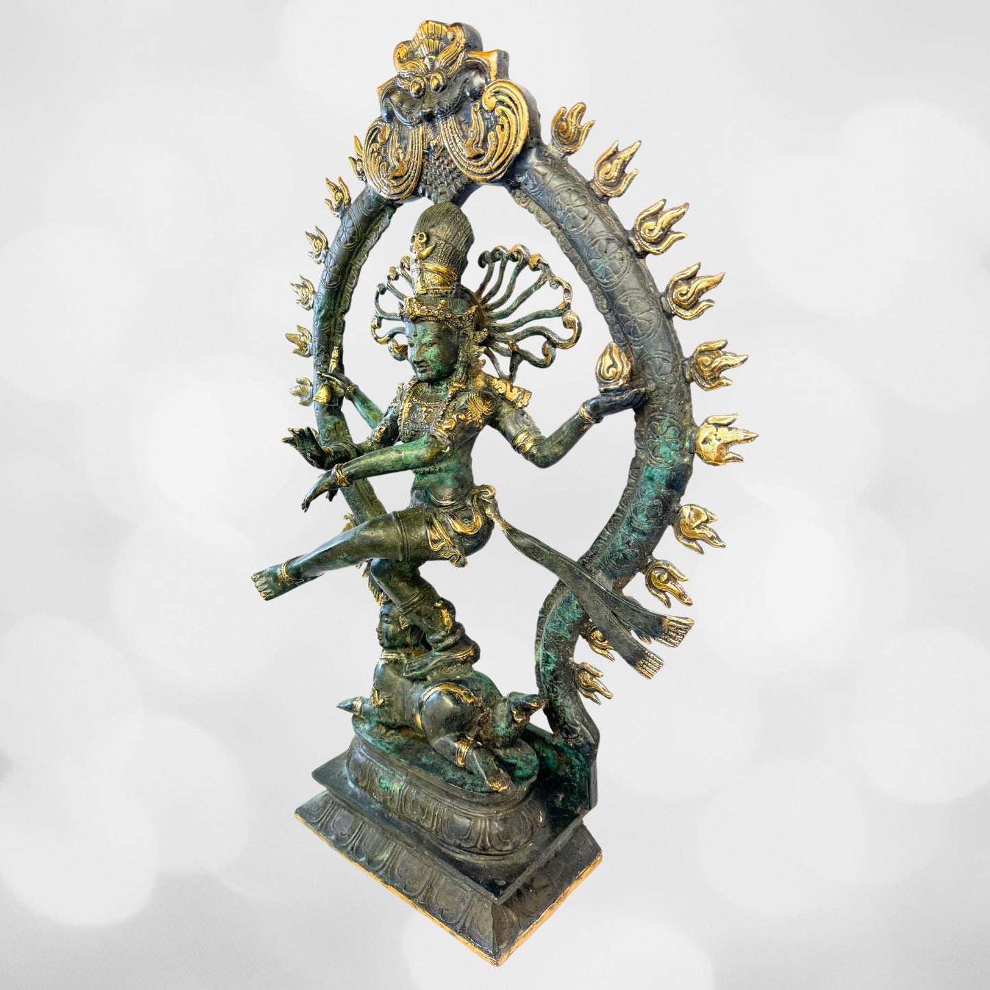 Shiva Nataraja Bronze Sculpture: Balinese Hindu Art Statue, Lost Wax Cast