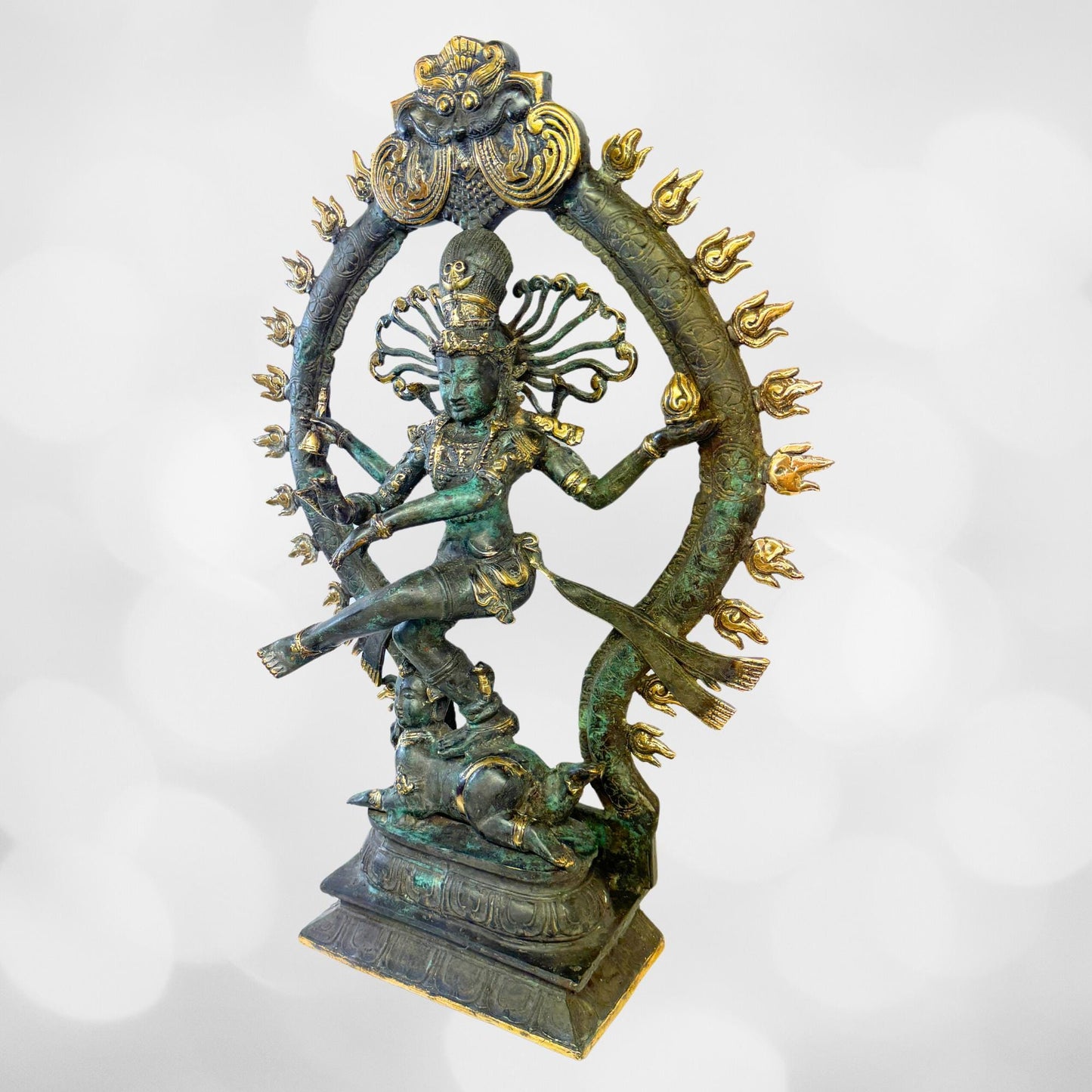 Shiva Nataraja Bronze Sculpture: Balinese Hindu Art Statue, Lost Wax Cast
