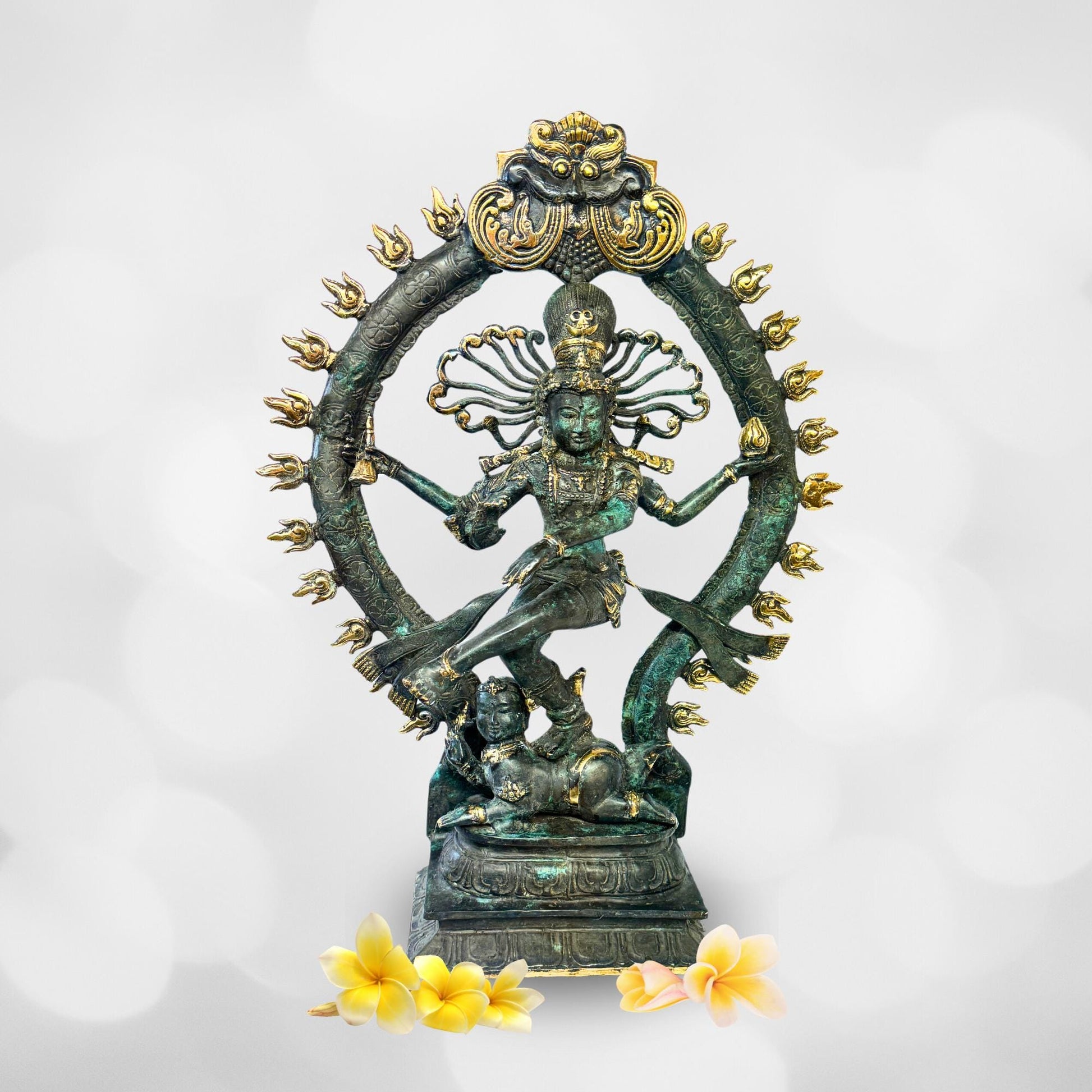 Shiva Nataraja Bronze sculpture Lord of the Dance Bali Hindu Statue art Lost Wax Cast Solid Bronze Handmade Balinese Art - Acadia World Traders