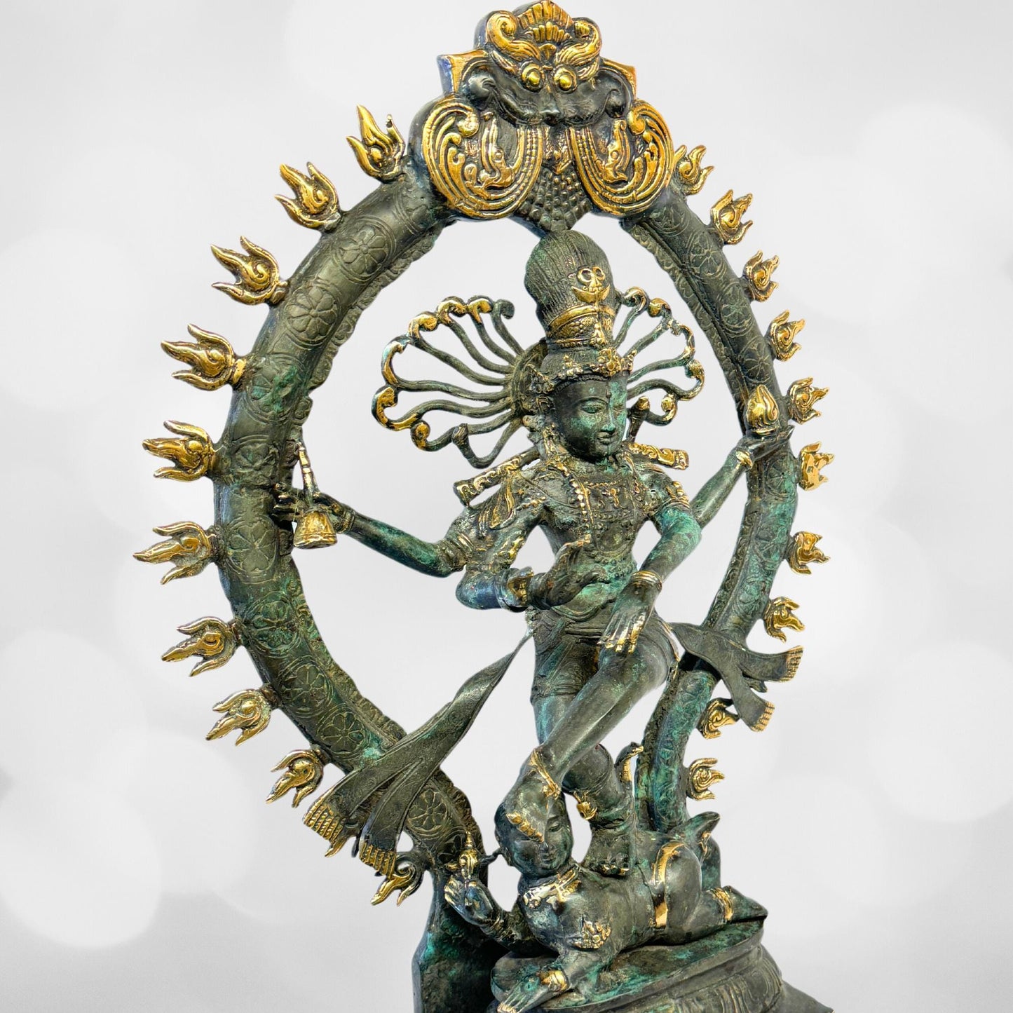 Shiva Nataraja Bronze Sculpture: Balinese Hindu Art Statue, Lost Wax Cast