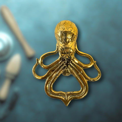 Octopus Bottle Opener Nautical Themed Barware Solid Bronze Metal lost wax cast Cephalopoda