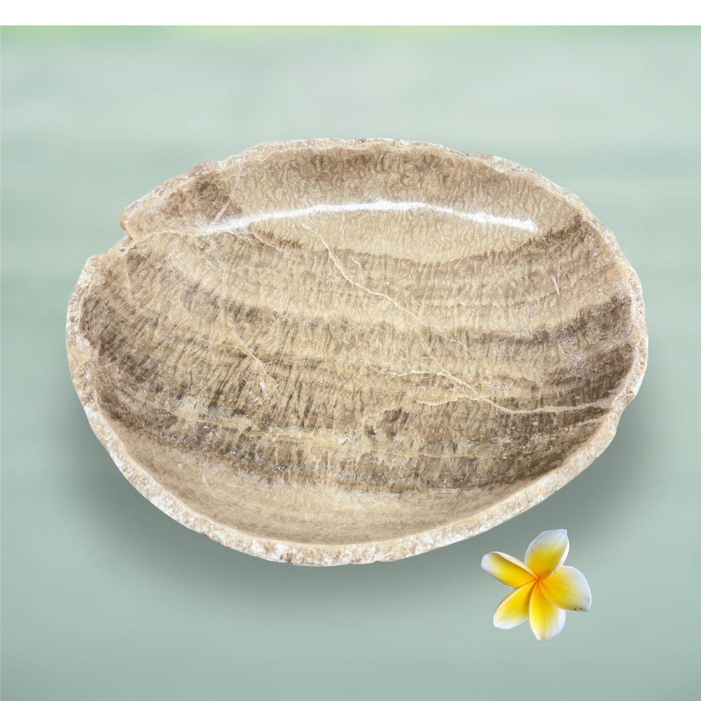 Banded agate Bowl gemstone crystal Fruit bowl hand carved matrix chakra healing offering Vessel