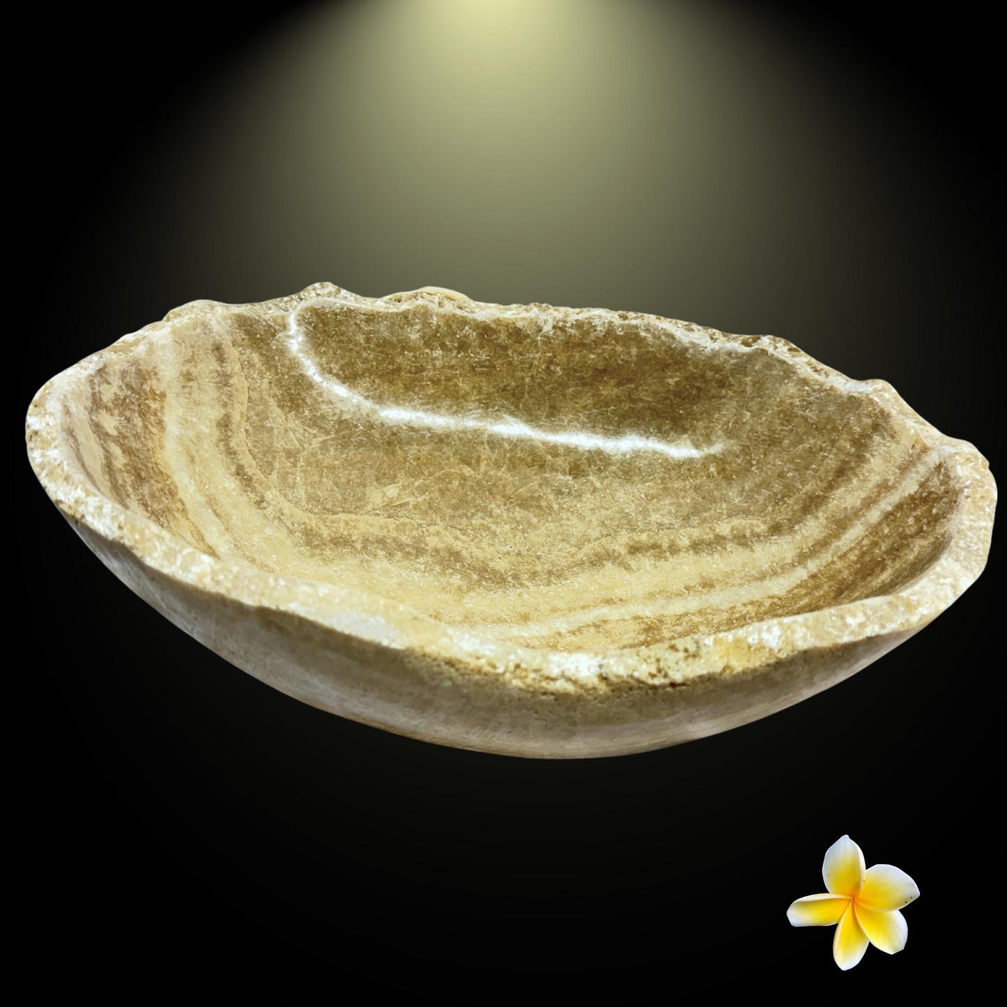 Banded Agate Bowl gemstone fruit Bowl hand carved stone matrix crystal healing Vessel