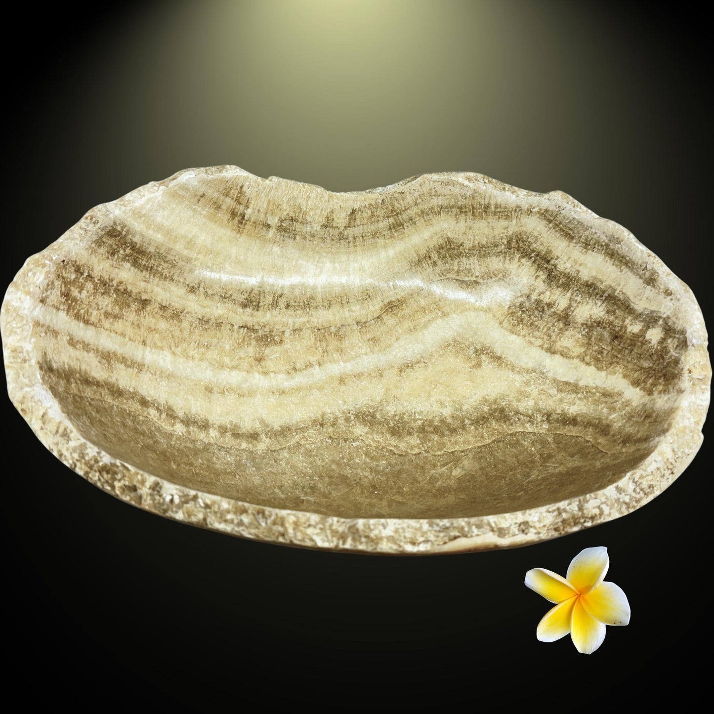 Banded Agate Bowl gemstone fruit Bowl hand carved stone matrix crystal healing Vessel