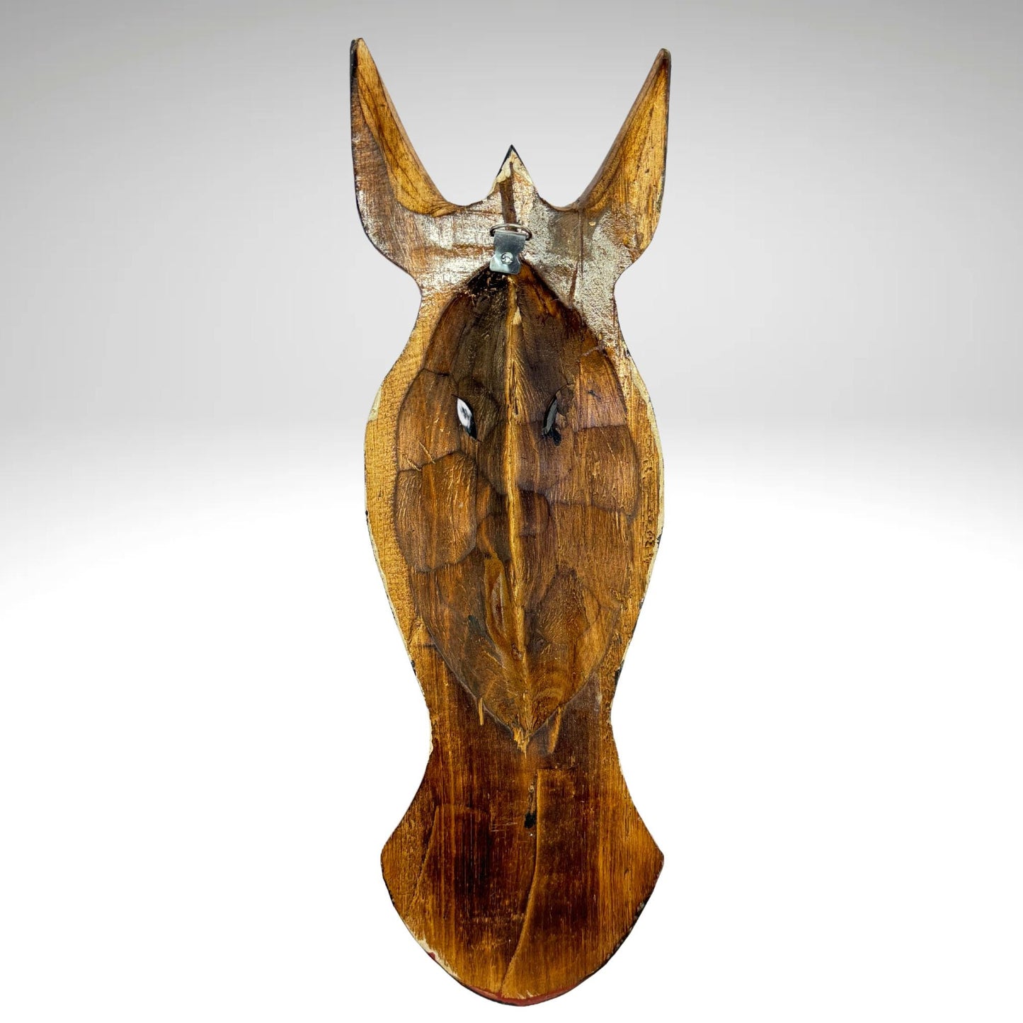 Hand Carved Zebra and Giraffe Mask: Painted Albesia Wood Wall Art
