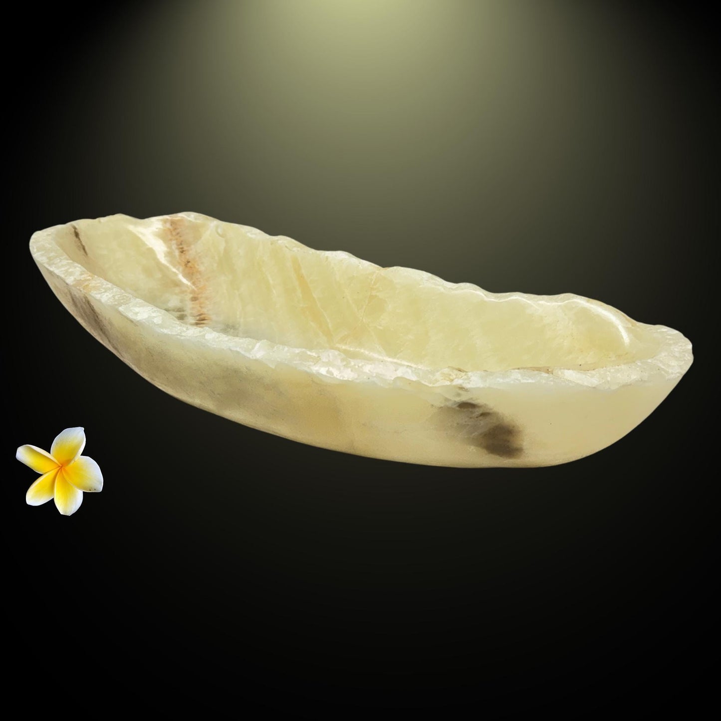 Hand Carved Agate Crystal Bowl: Chakra Healing Stone Vessel
