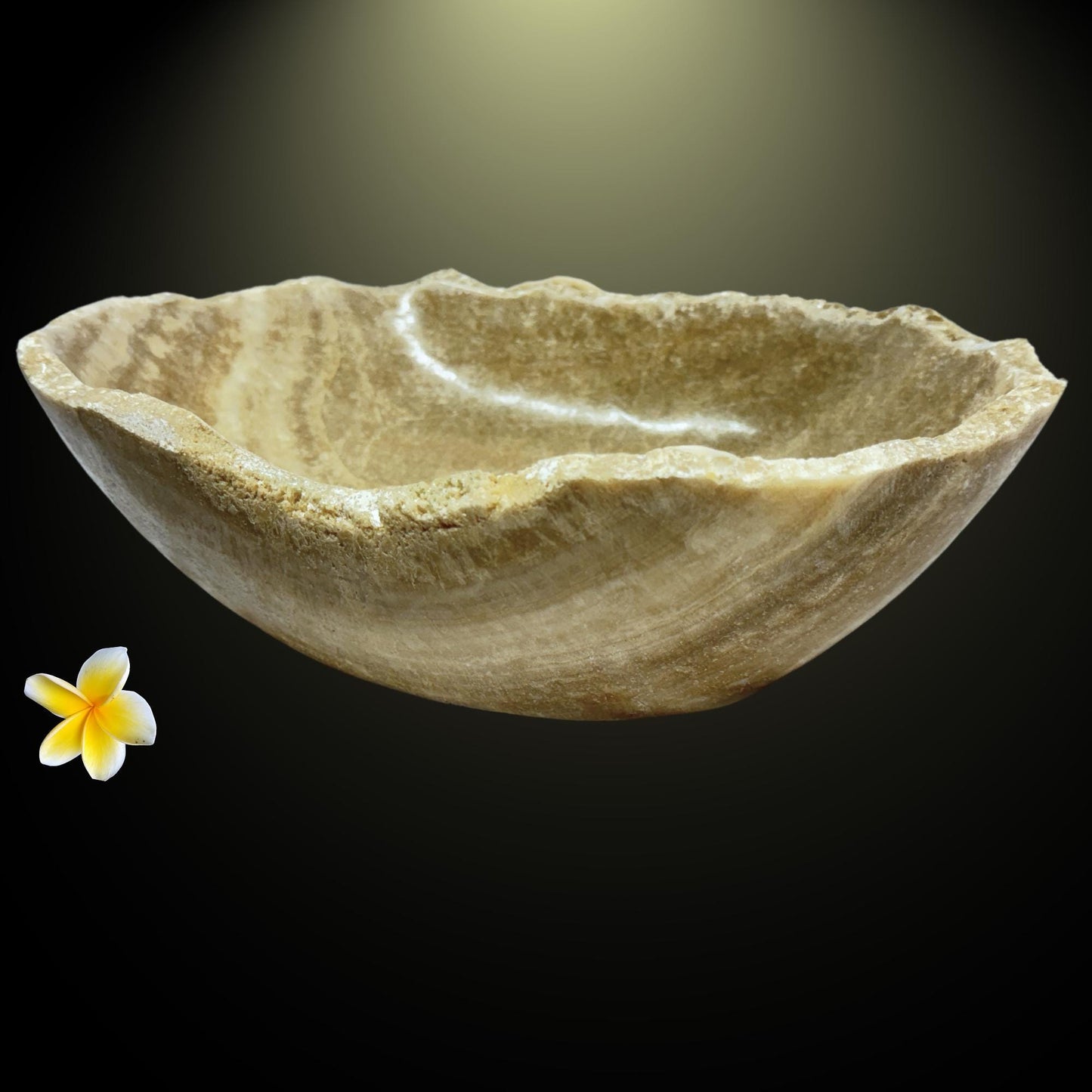 Banded Agate Bowl gemstone fruit Bowl hand carved stone matrix crystal healing Vessel