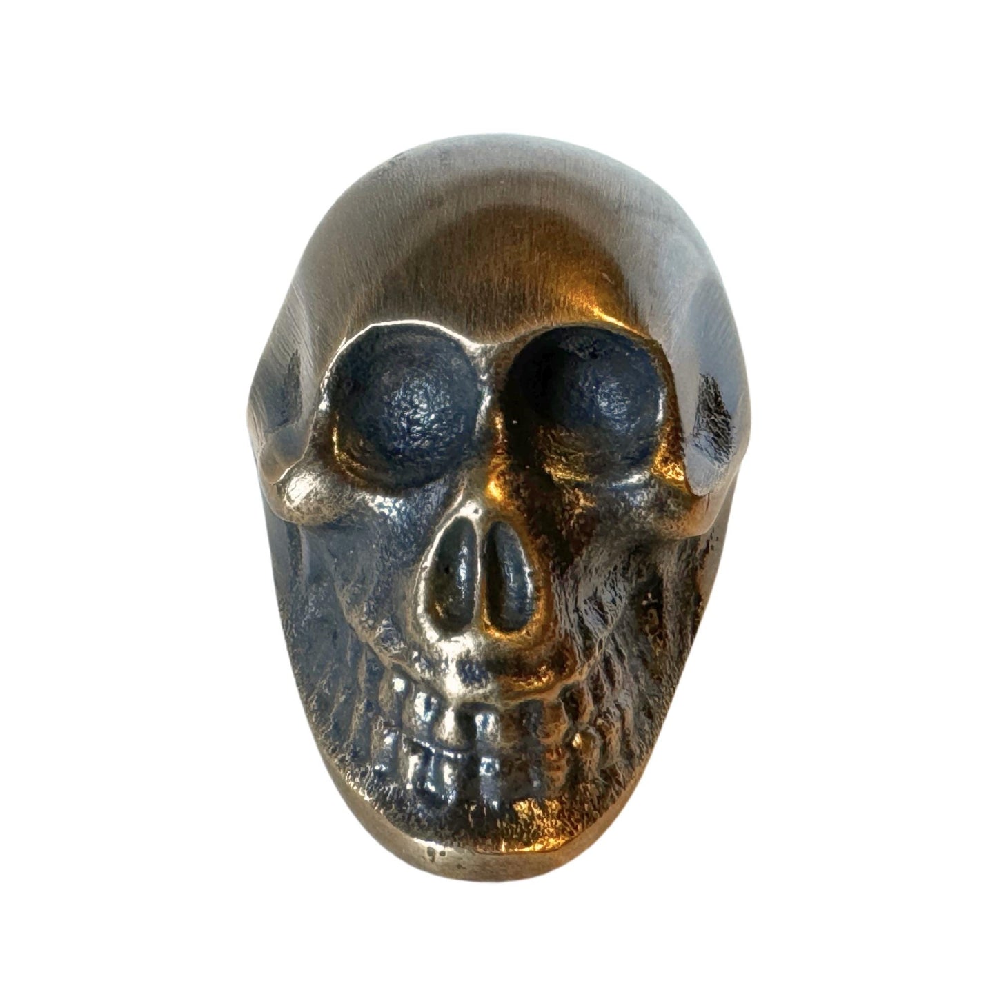 Gothic Skull Knob,  Solid Brass Skeleton Drawer Pull | Handcrafted Bali Home Decor