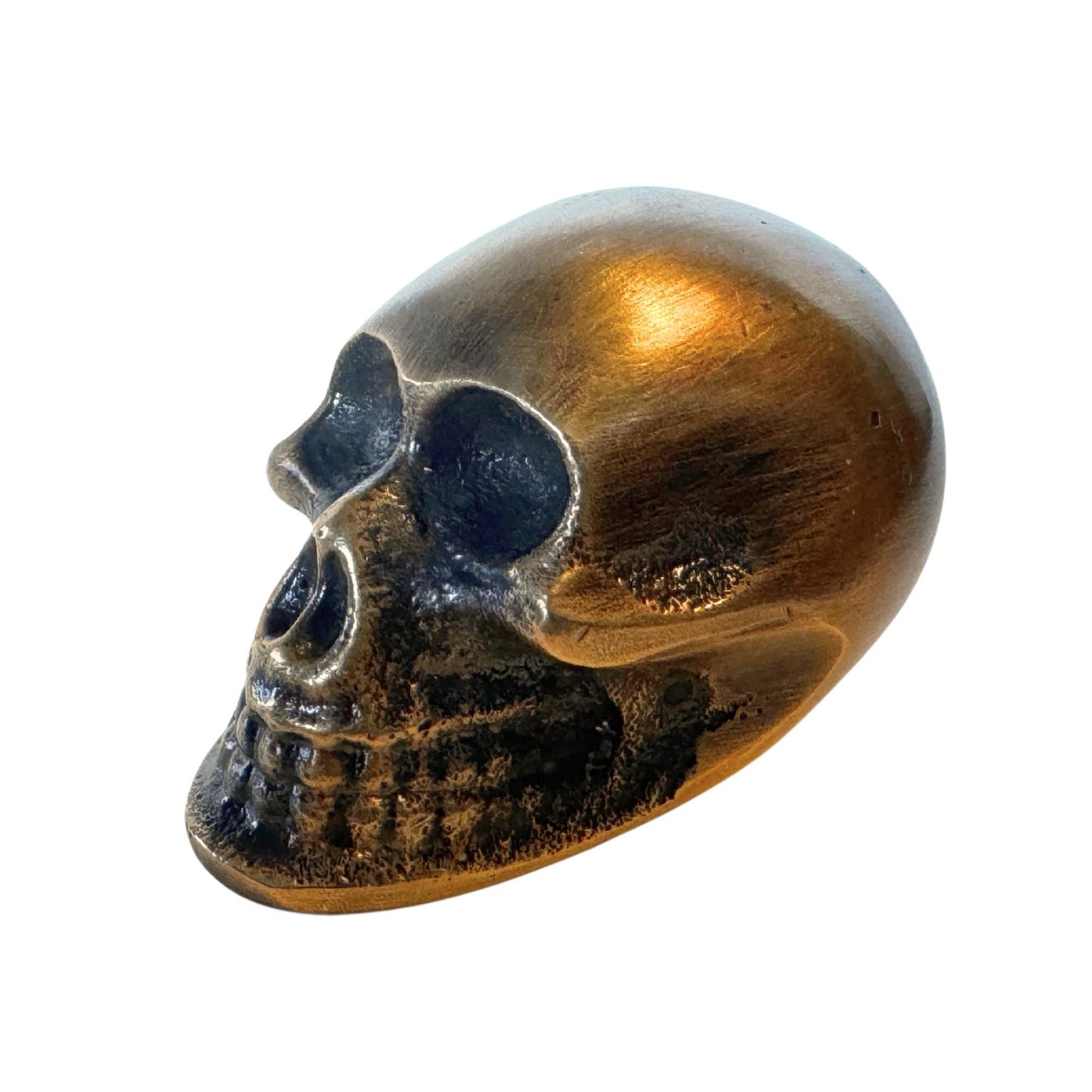 Gothic Skull Knob,  Solid Brass Skeleton Drawer Pull | Handcrafted Bali Home Decor