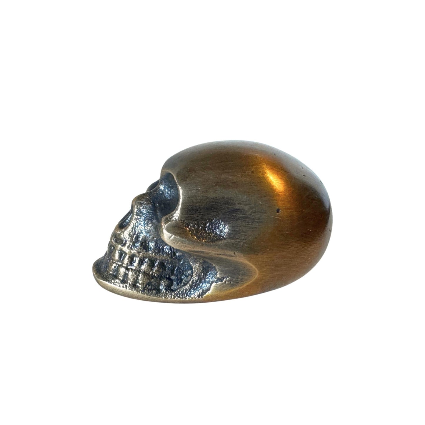 Gothic Skull Knob,  Solid Brass Skeleton Drawer Pull | Handcrafted Bali Home Decor