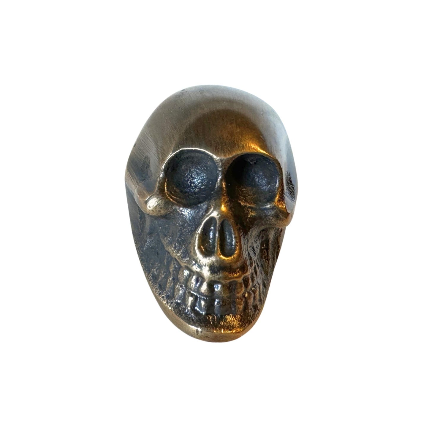 Gothic Skull Knob,  Solid Brass Skeleton Drawer Pull | Handcrafted Bali Home Decor