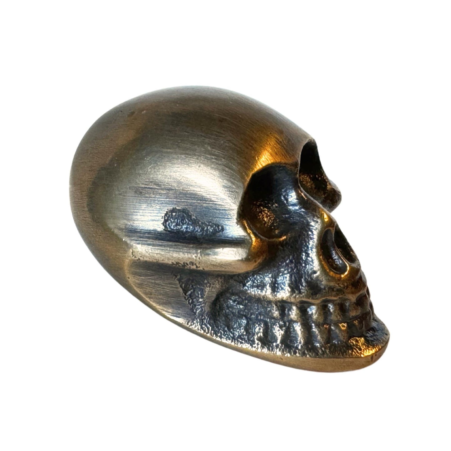 Gothic Skull Knob,  Solid Brass Skeleton Drawer Pull | Handcrafted Bali Home Decor