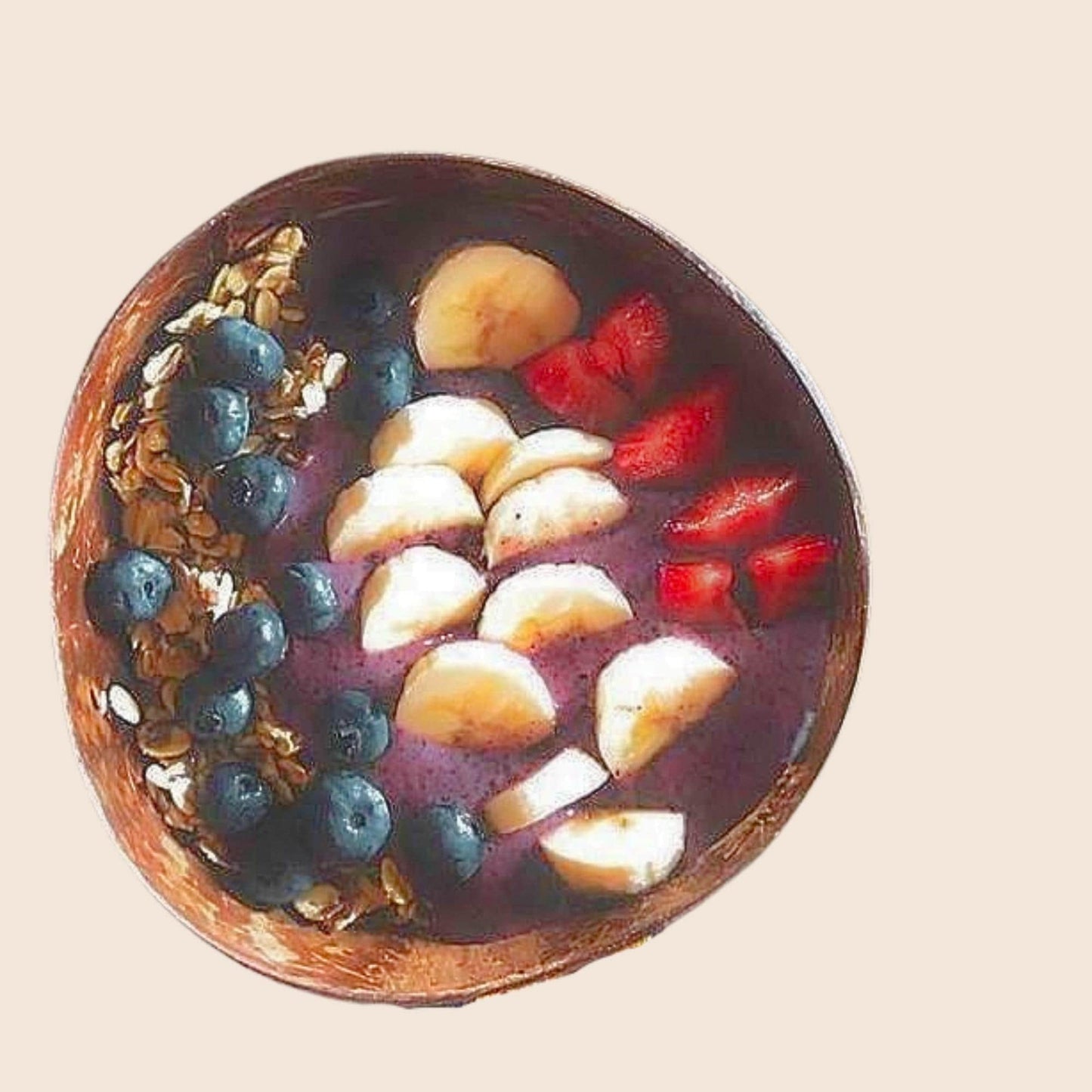 Handcrafted Coconut Shell Bowl: Eco-Friendly Vegan Tableware
