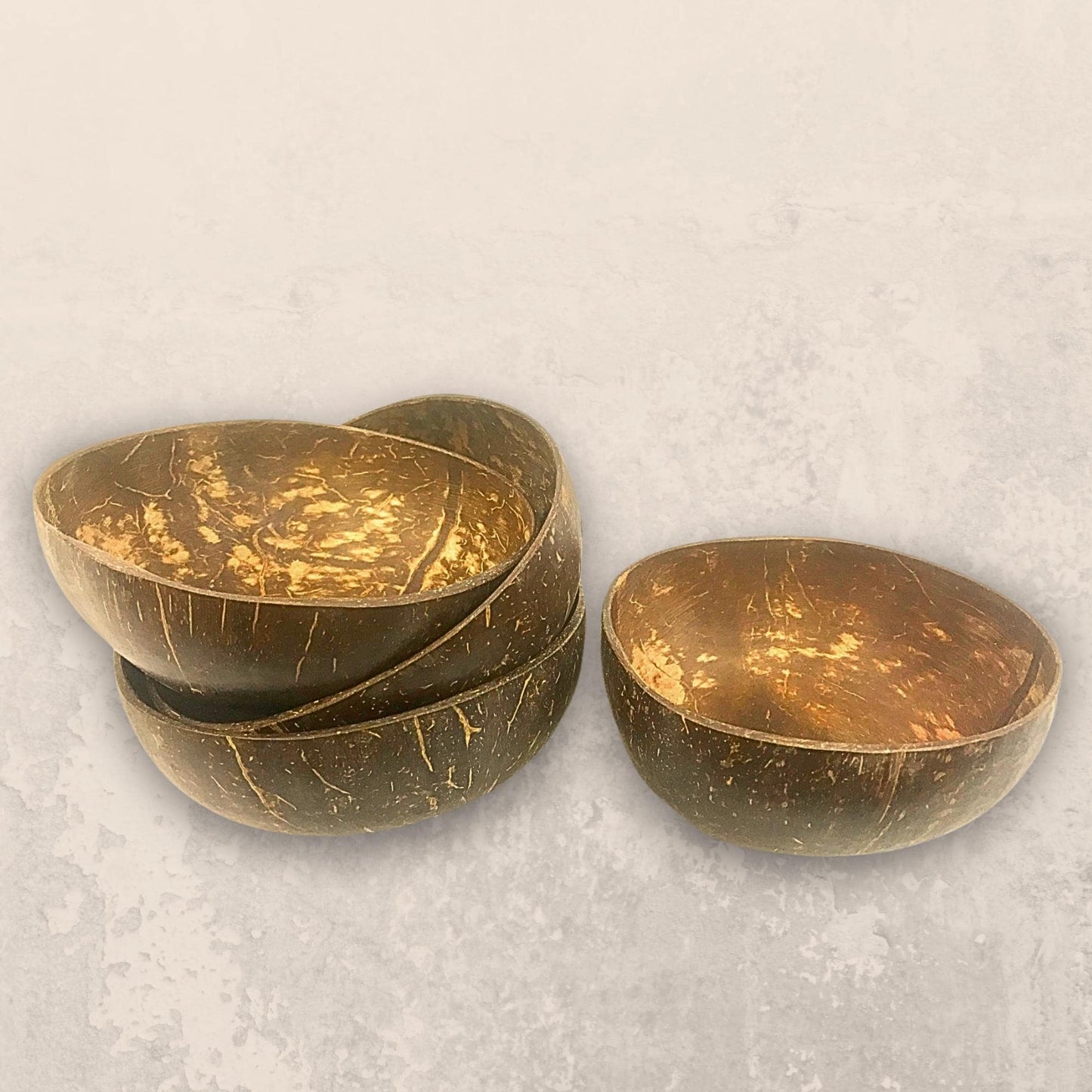 Handcrafted Coconut Shell Bowl: Eco-Friendly Vegan Tableware