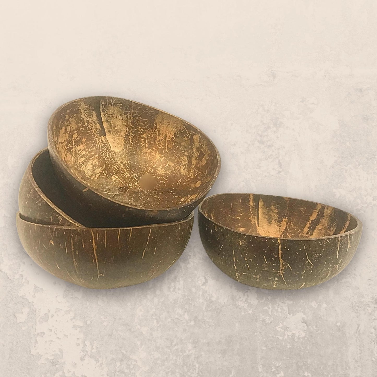 Handcrafted Coconut Shell Bowl: Eco-Friendly Vegan Tableware