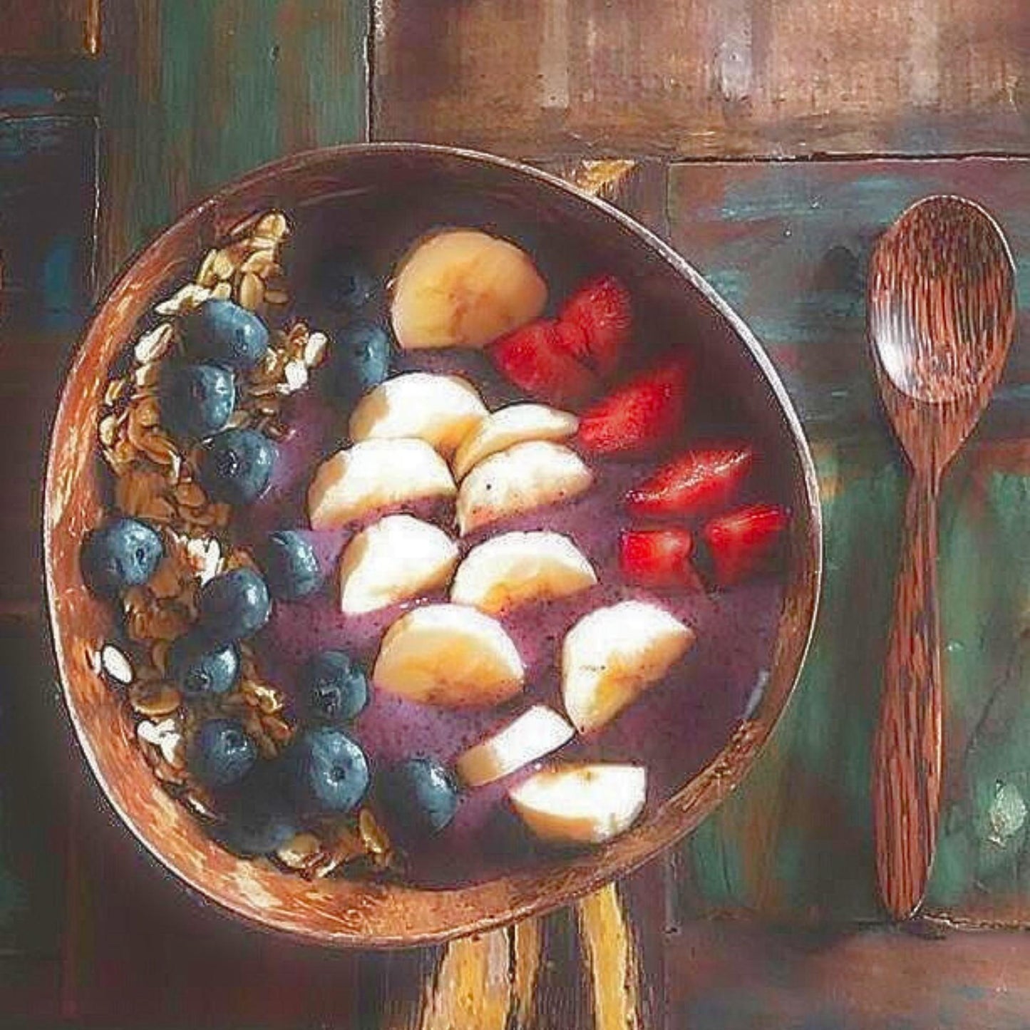 Handcrafted Coconut Shell Bowl: Eco-Friendly Vegan Tableware