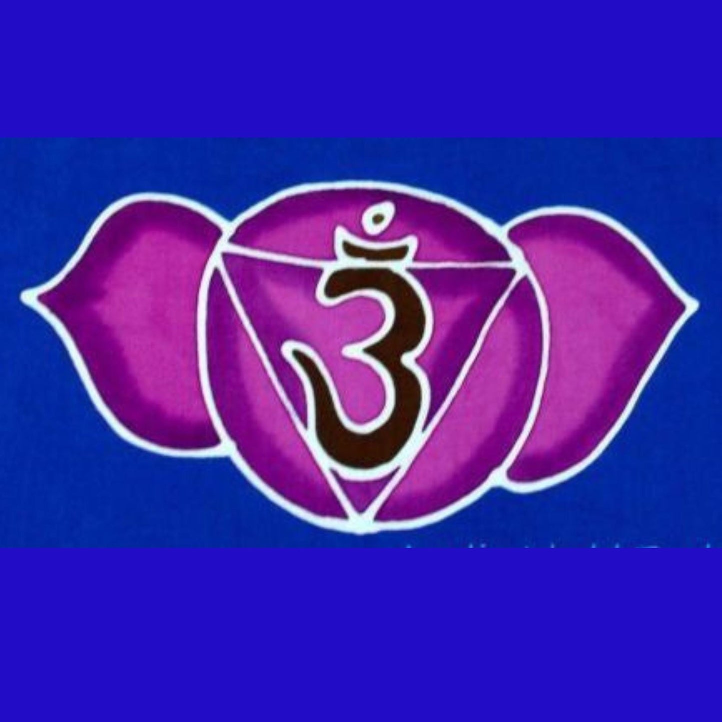 Hand Batik Chakra Wall Hanging: Sacred Lotus Mandala Art - 72"