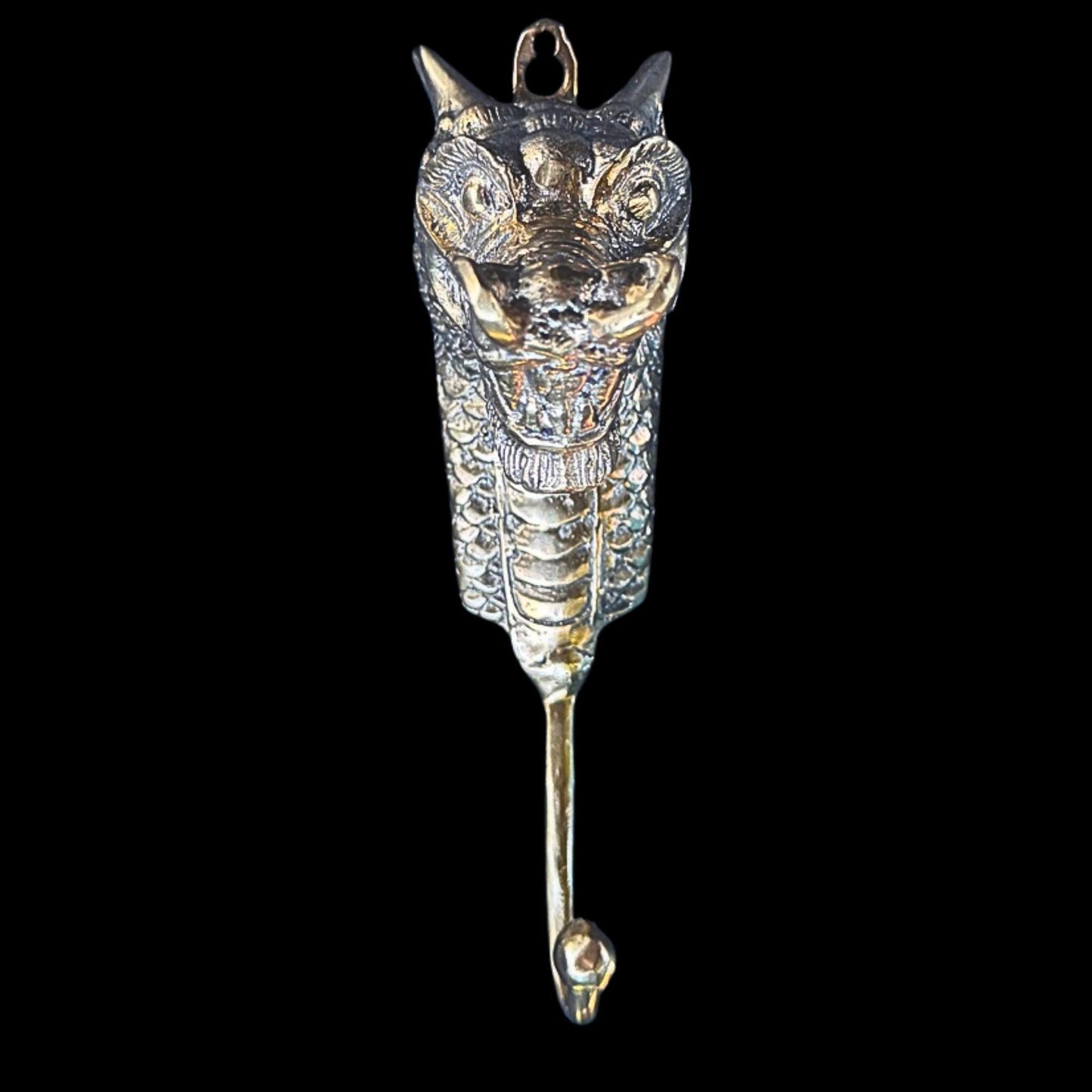 Gothic Dragon Naga wall Hook Unique Home Storage Asian Style Boho Decor gold