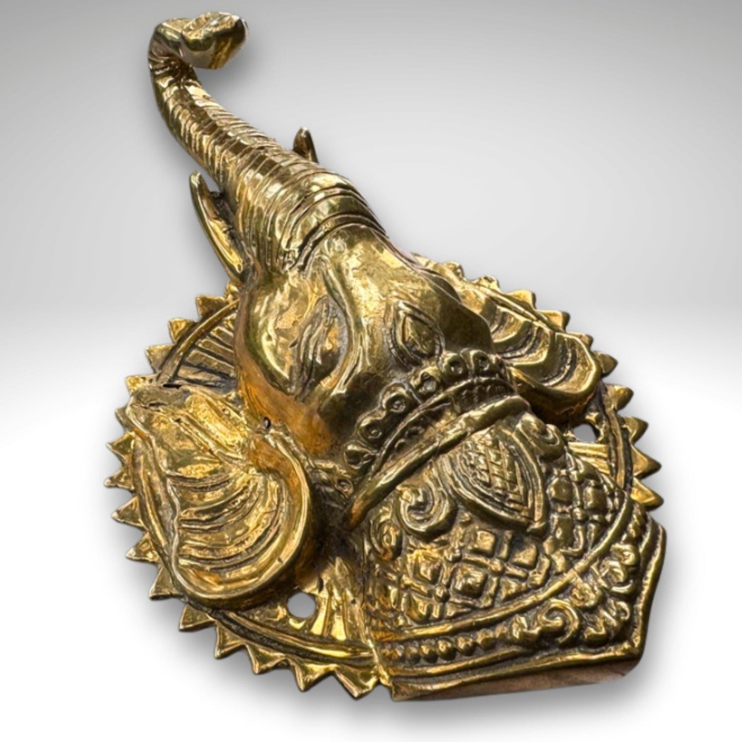 Bronze Ganesha Wall Hook: Balinese Hindu Art, Remover of Obstacles