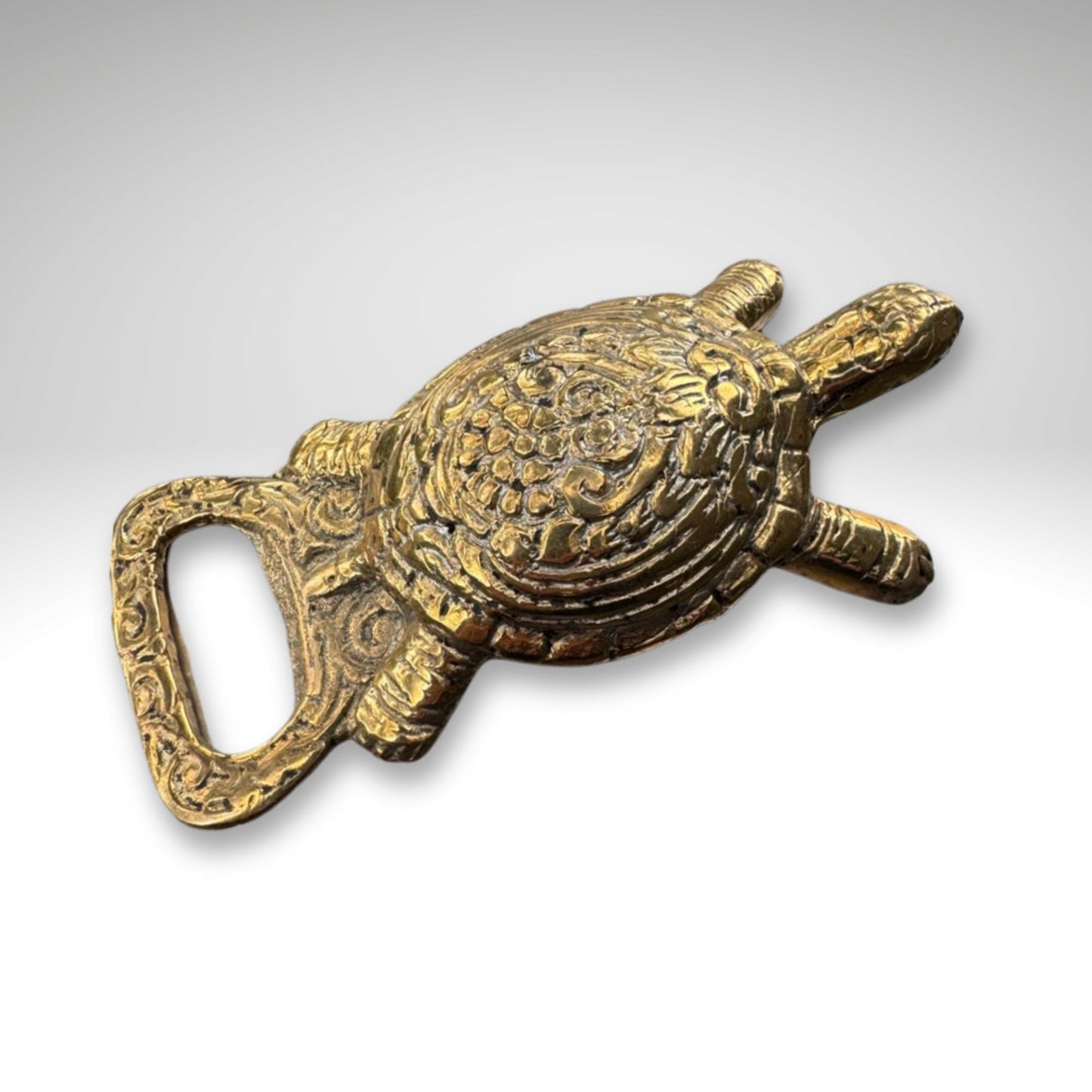 Solid Bronze Turtle Bottle Opener: Nautical Beach Barware