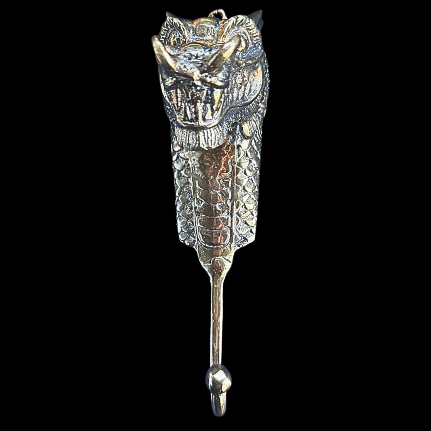 Gothic Dragon Naga wall Hook Unique Home Storage Asian Style Boho Decor gold
