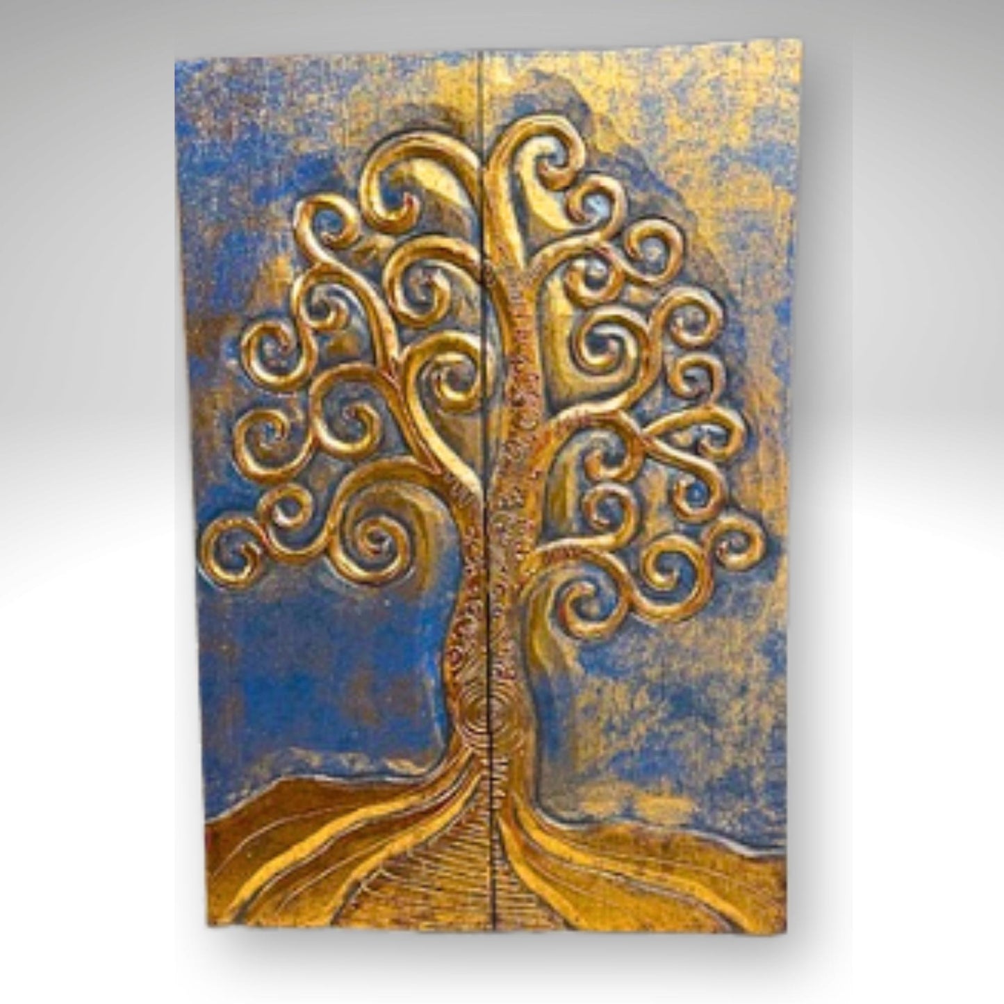 Hand Carved Tree of Life Wood Wall Art: Balinese Boho Decor