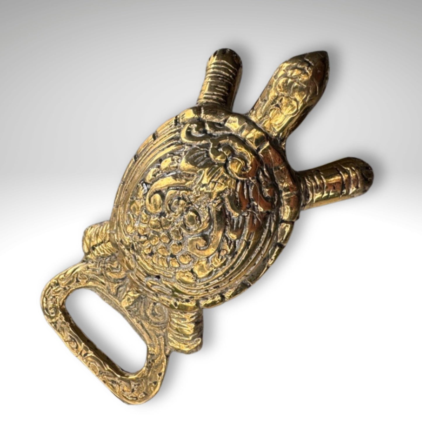 Solid Bronze Turtle Bottle Opener: Nautical Beach Barware