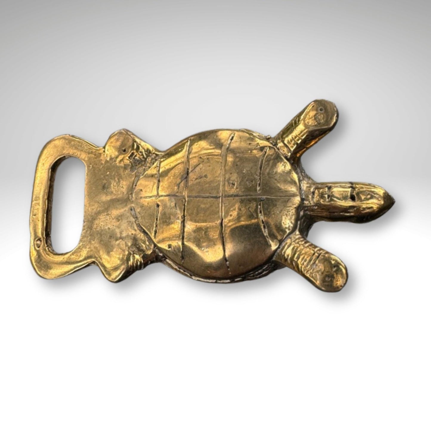 Solid Bronze Turtle Bottle Opener: Nautical Beach Barware