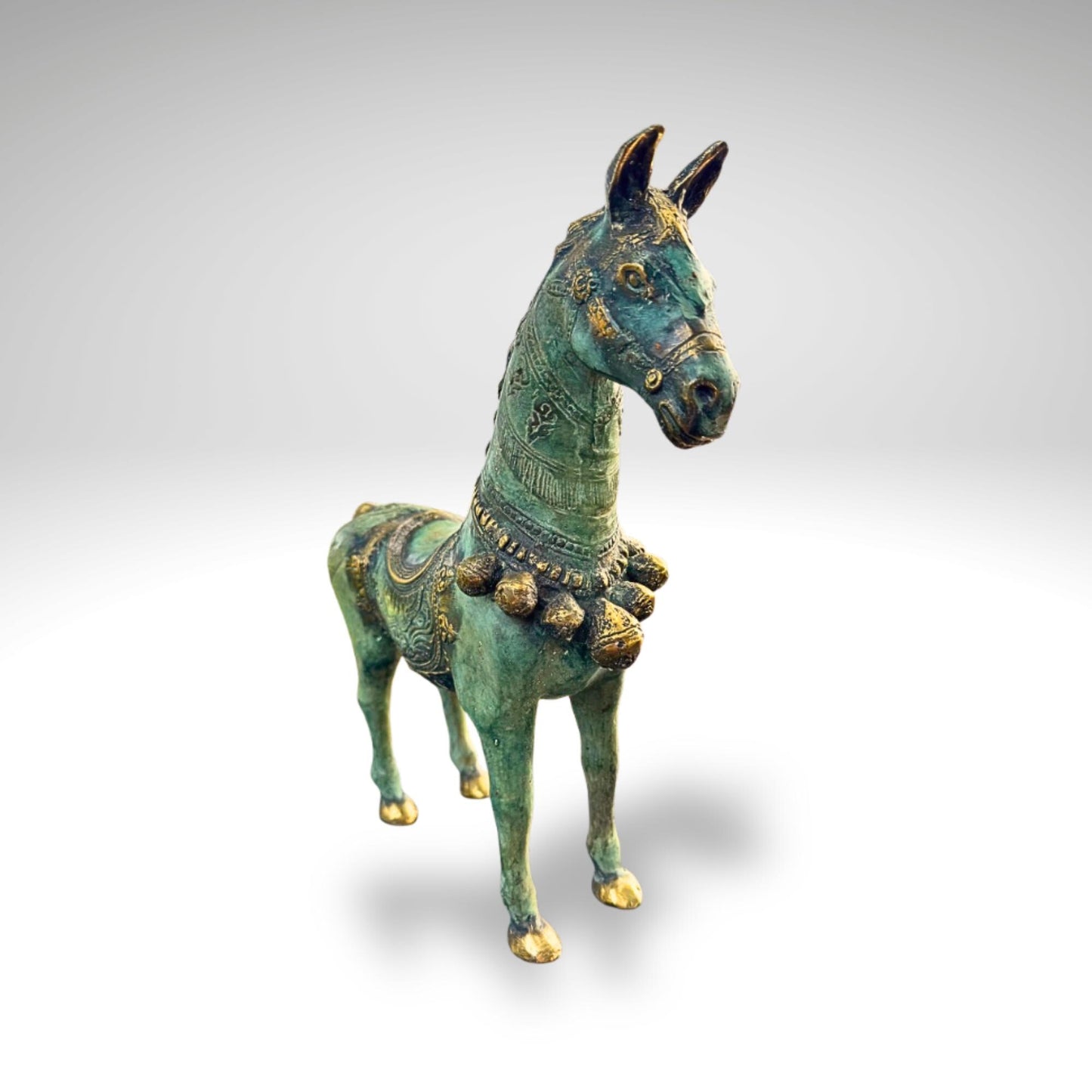 Horse Bronze Sculpture Statue Animal Lost Wax Cast Bronze Equestrian Decor
