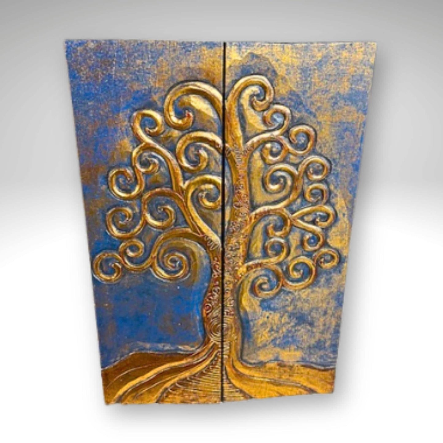 Hand Carved Tree of Life Wood Wall Art: Balinese Boho Decor