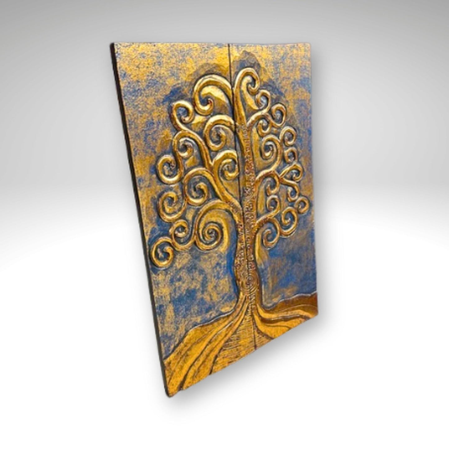 Hand Carved Tree of Life Wood Wall Art: Balinese Boho Decor