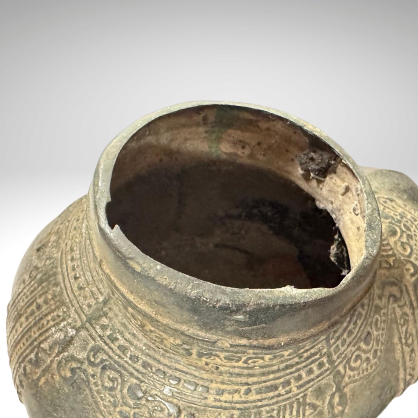 Vintage Bronze Censer Frog Incense Burner Verdigris Patina Bronze Indonesian Folk Art