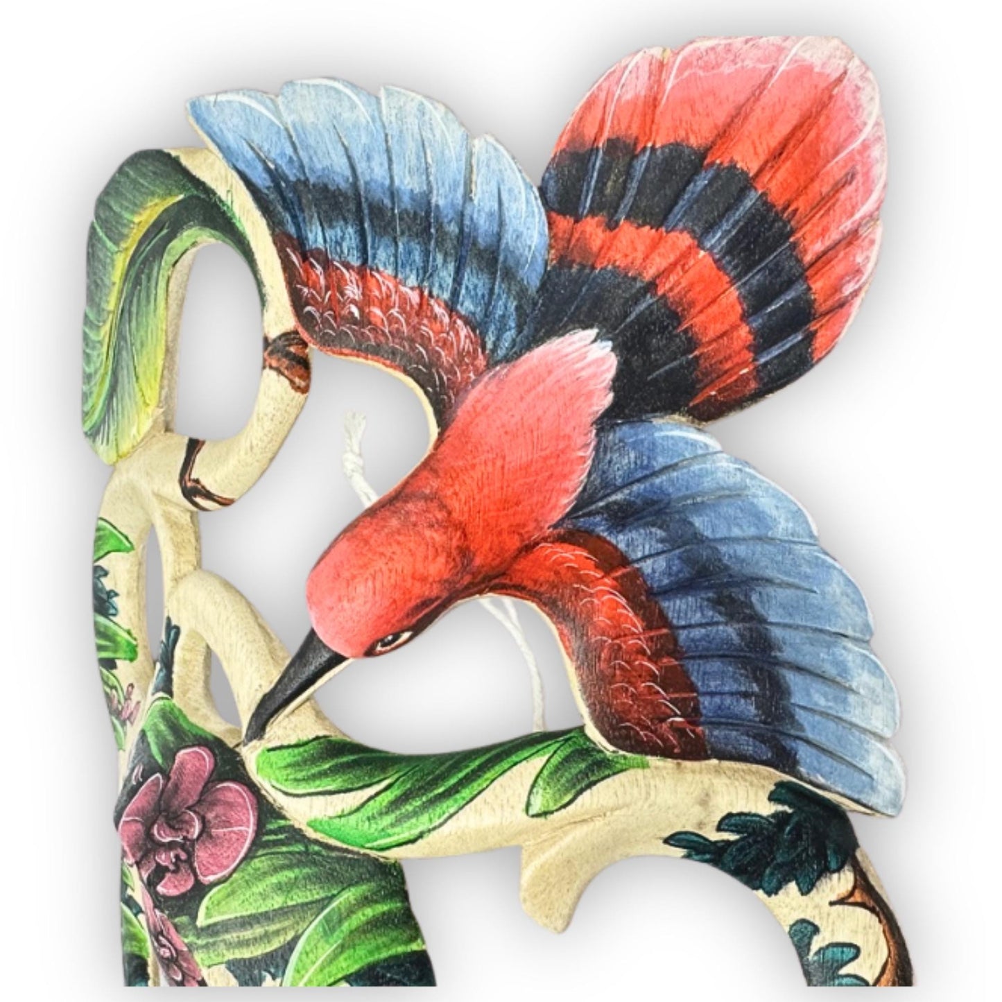 Hand Carved Wood Balinese Abstract Goddess Mask: Dewi Bawang, Hand-painted  Wall Art