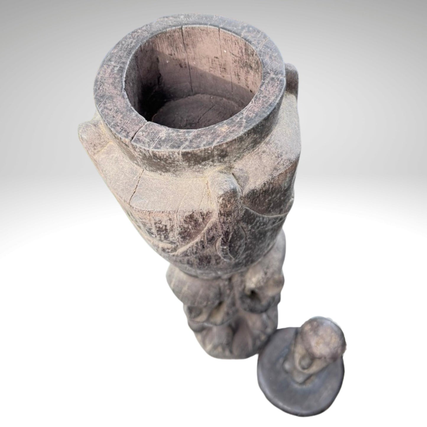 Indonesian Ancestor Carved Wood Fetish Statue, Human Figure, Tribal Art Carving, Timor Indonesia