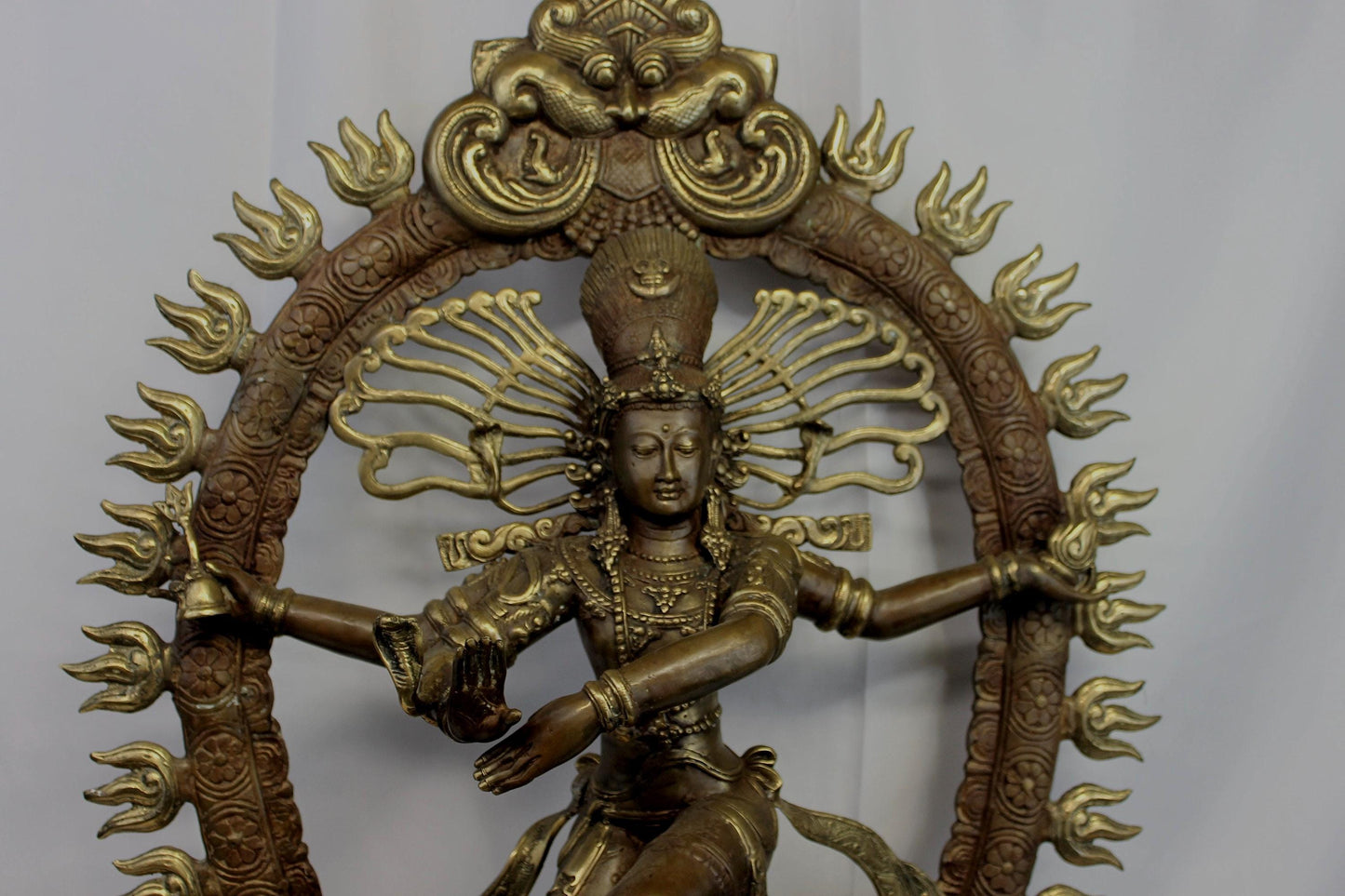 Shiva Nataraja Bronze Sculpture, Handmade Lost Wax Cast Statue, Balinese Hindu Art (3 ft)