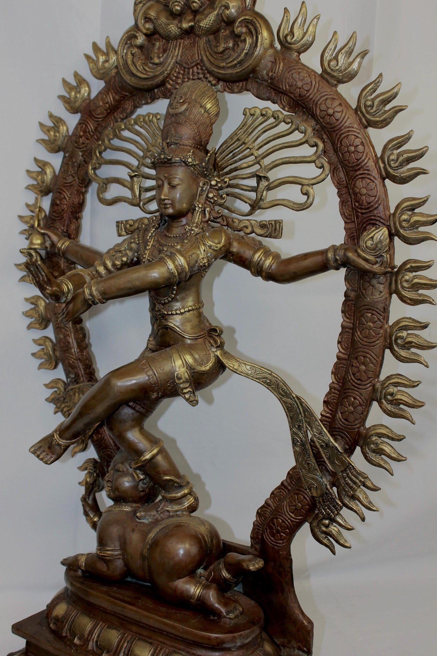 Shiva Nataraja Bronze Sculpture, Handmade Lost Wax Cast Statue, Balinese Hindu Art (3 ft)