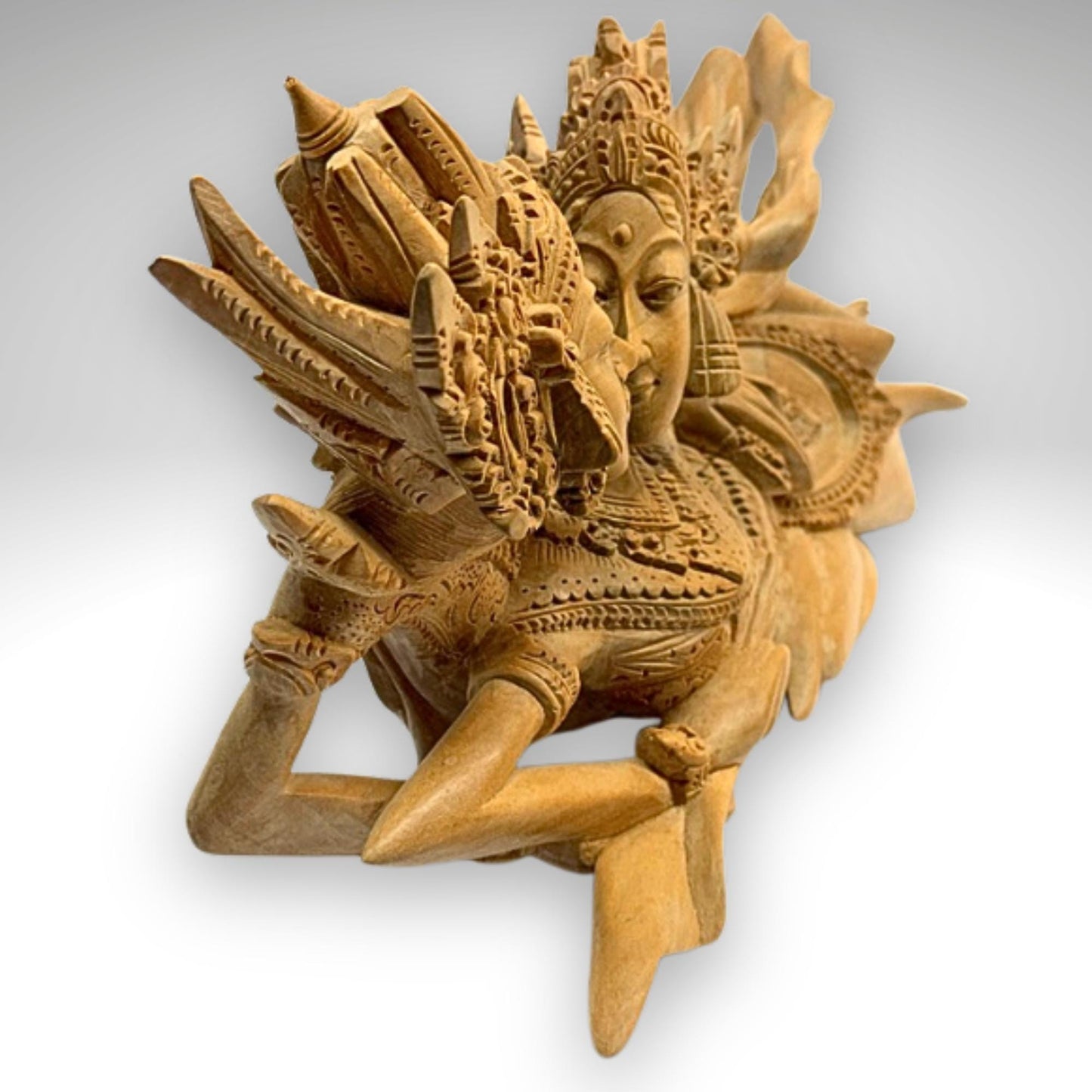 Balinese Rama Sita Lovers Hand Carved Wood Sculpture Bali Art