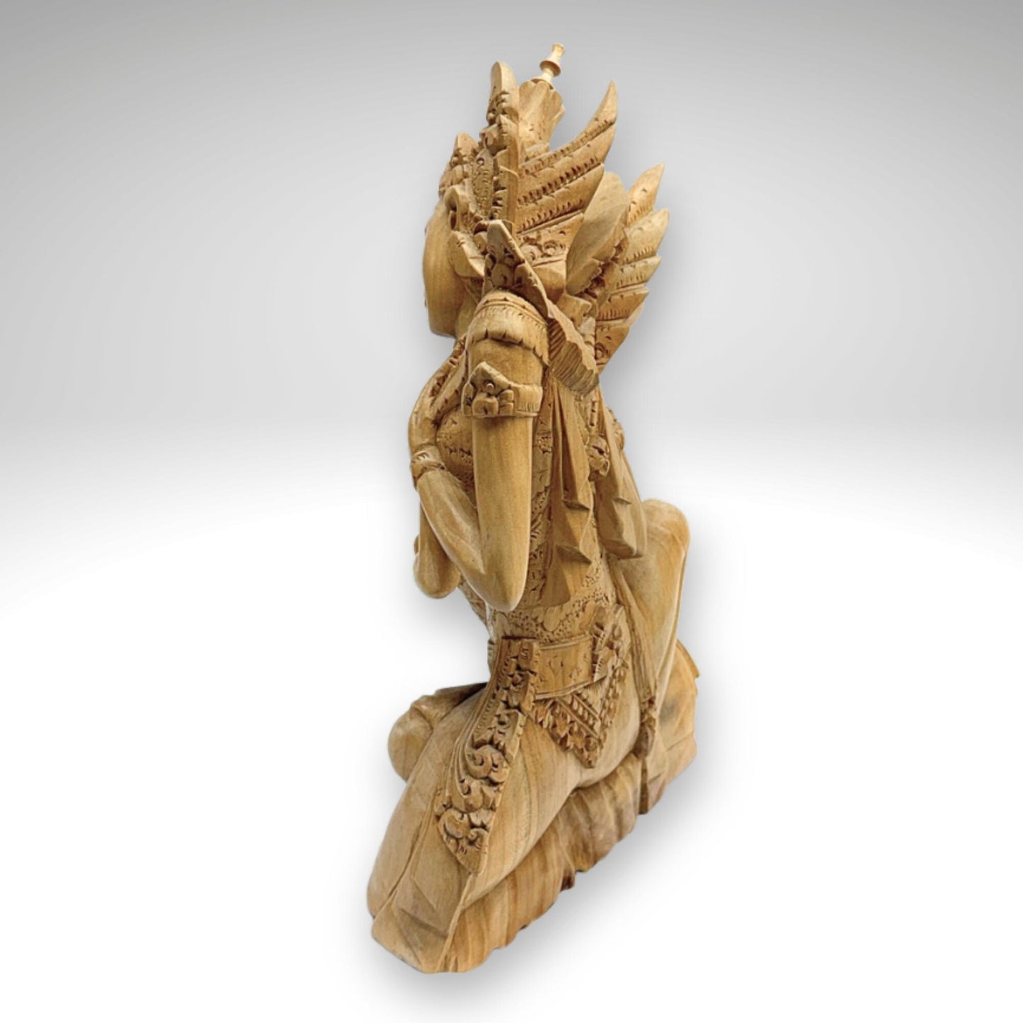 Balinese Rama Sita Love Sculpture Ramayana Myth Bali Art Carved Wood Statue