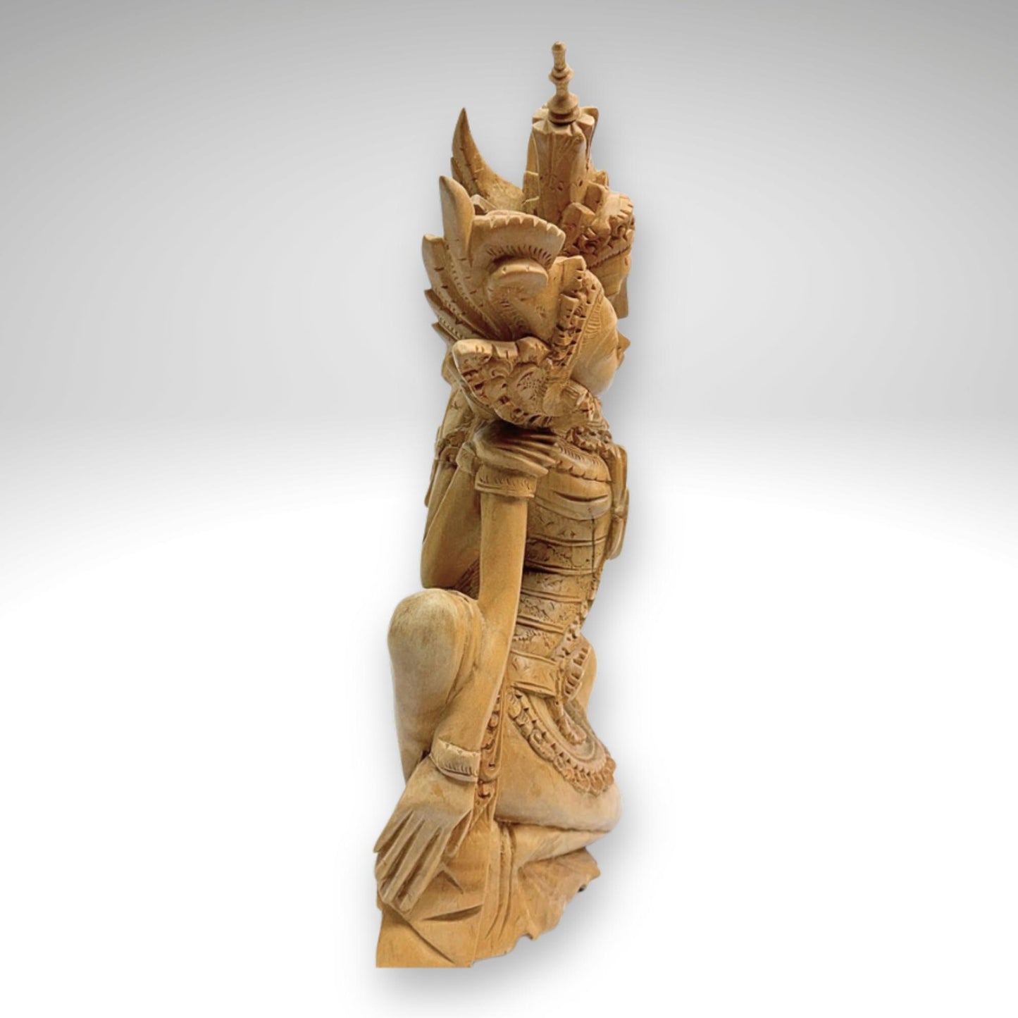 Balinese Rama Sita Love Sculpture Ramayana Myth Bali Art Carved Wood Statue