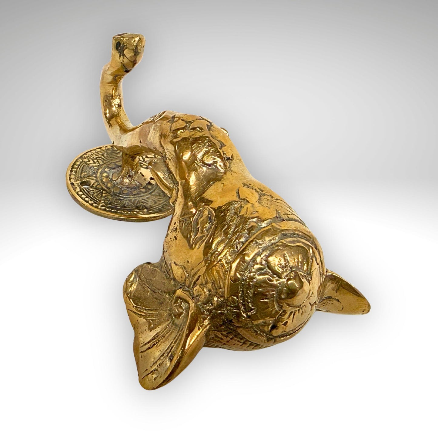 Bronze Ganesha Elephant Wall Hook: Decorative Coat Hook, Balinese Art,